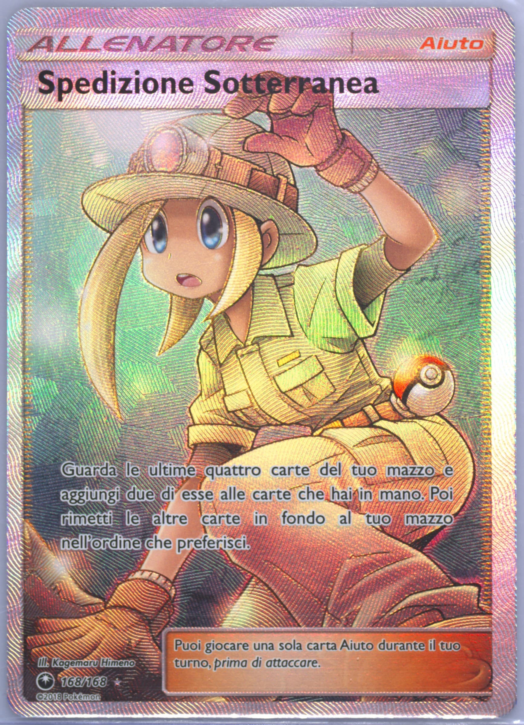 Full Art/Spedizione Sotterranea Italian (168) 2018 Pokemon Sun & Moon Celestial Storm