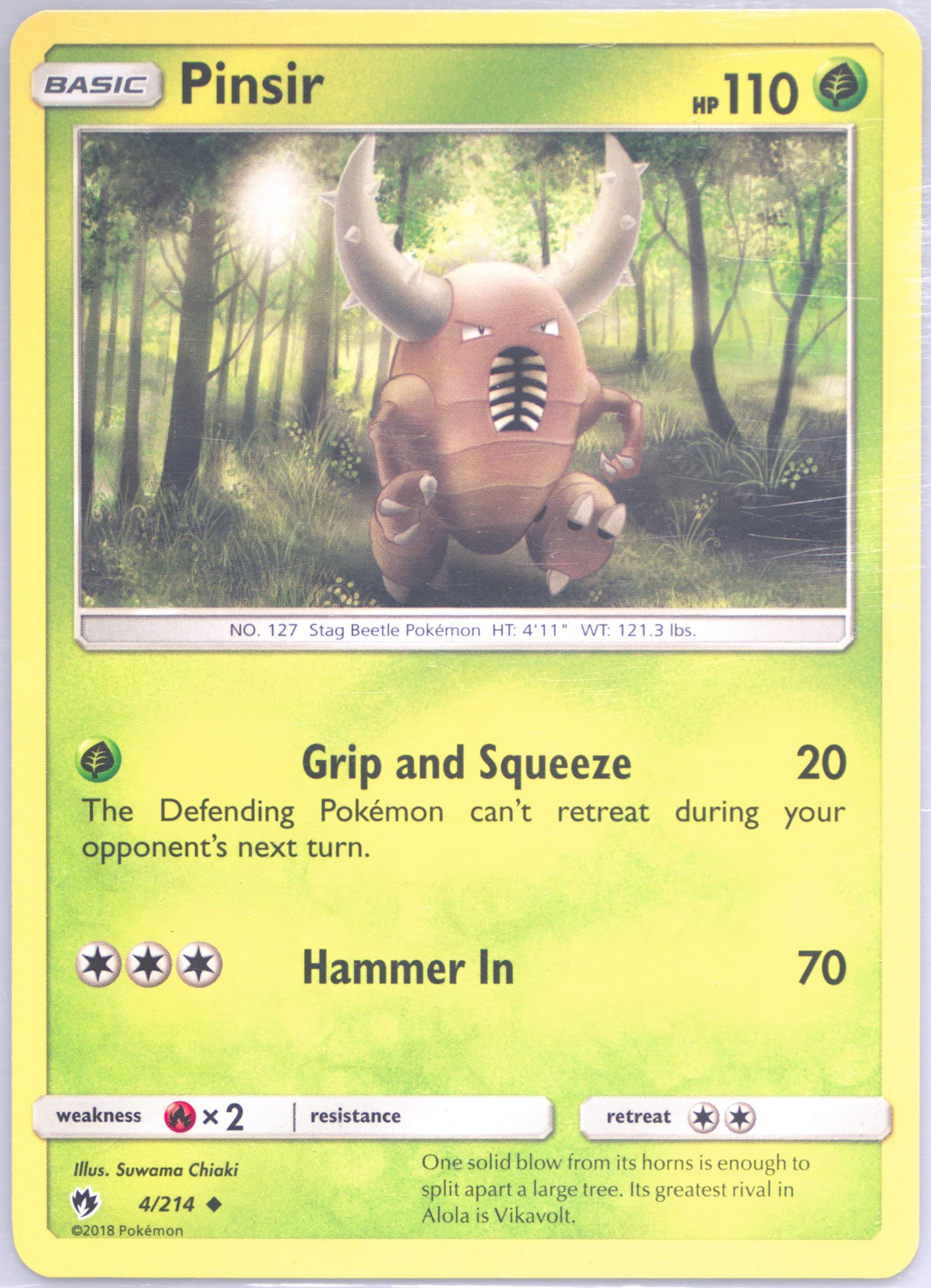 Pinsir (4) 2018 Pokemon Sun & Moon Lost Thunder