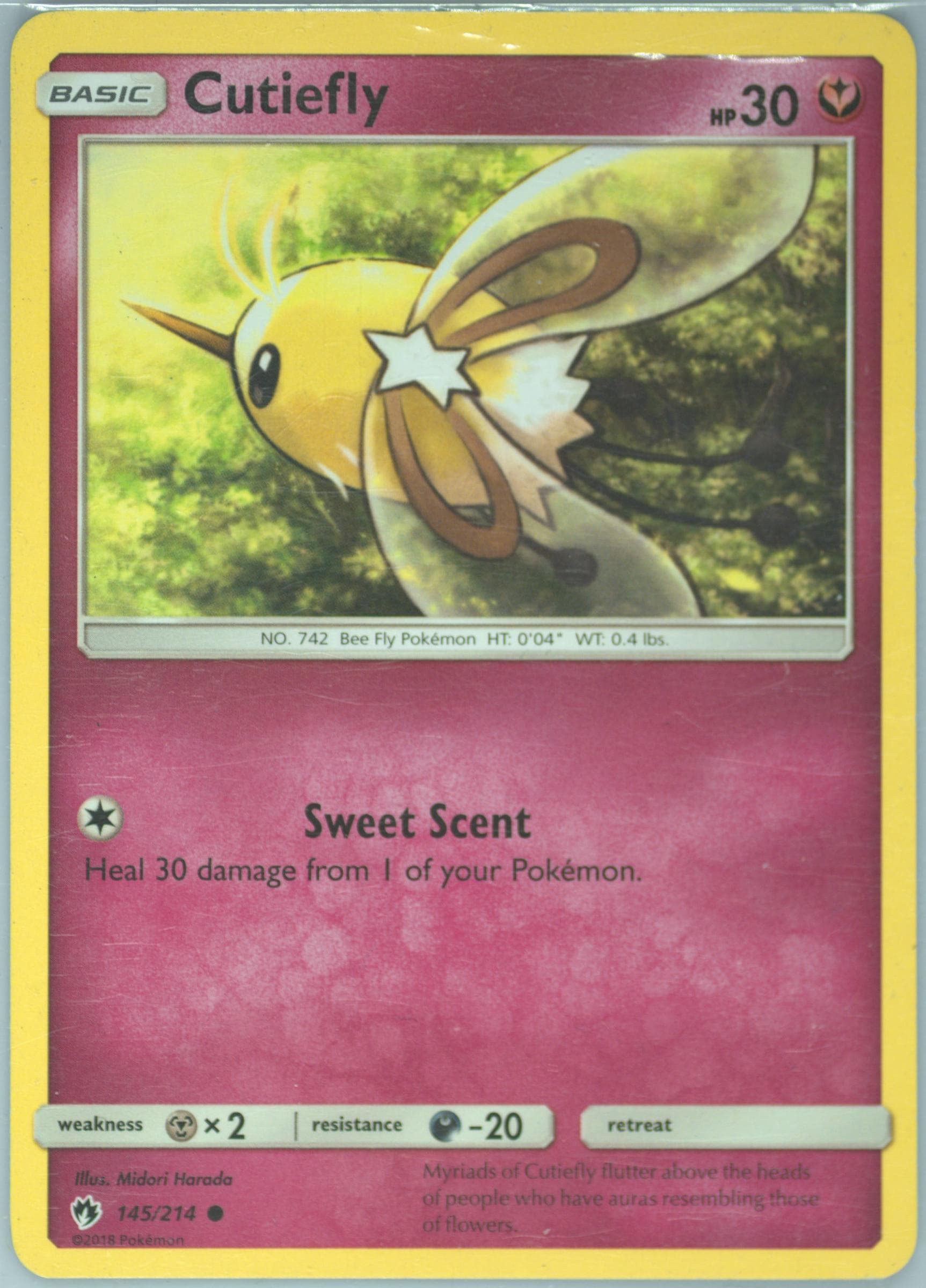 Cutiefly (145) 2018 Pokemon Sun & Moon Lost Thunder