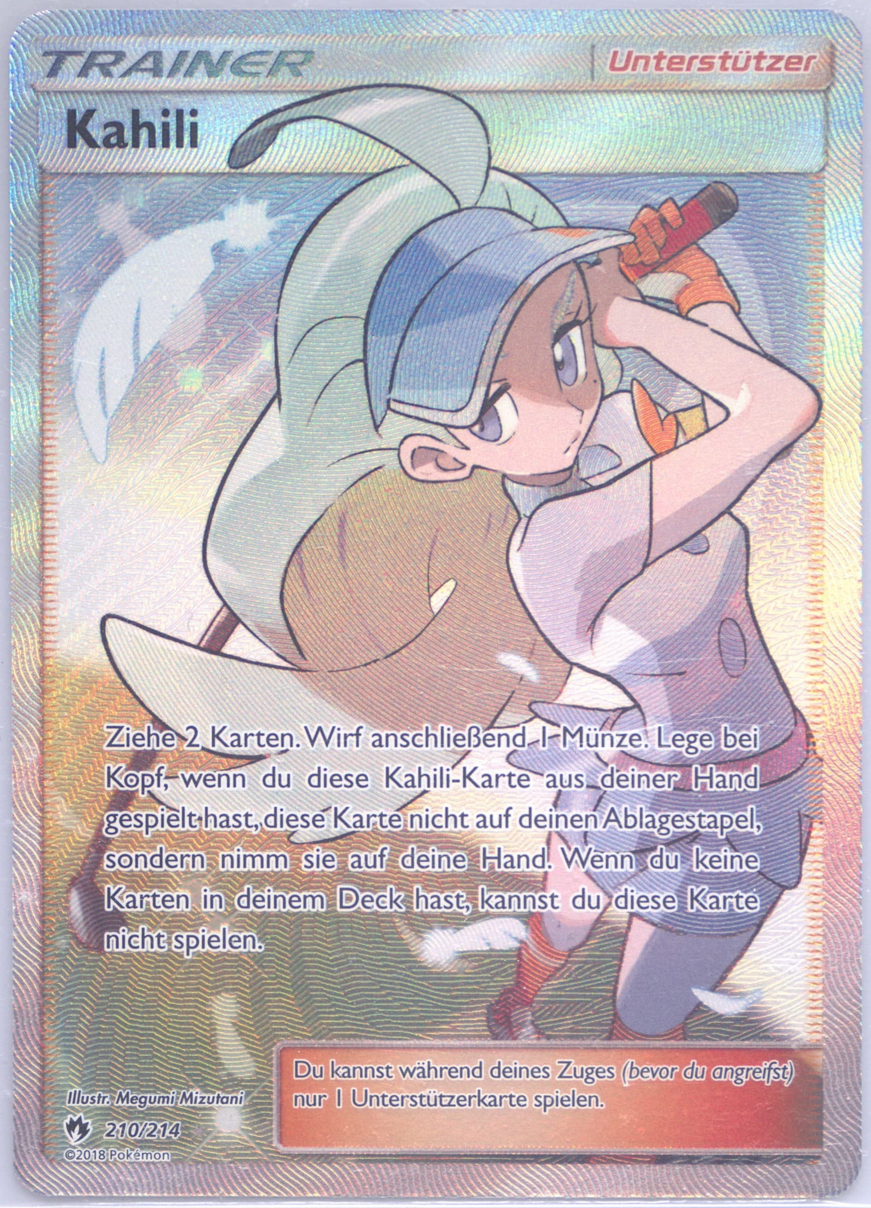 Full Art/Kahili German (210) 2018 Pokemon Sun & Moon Lost Thunder