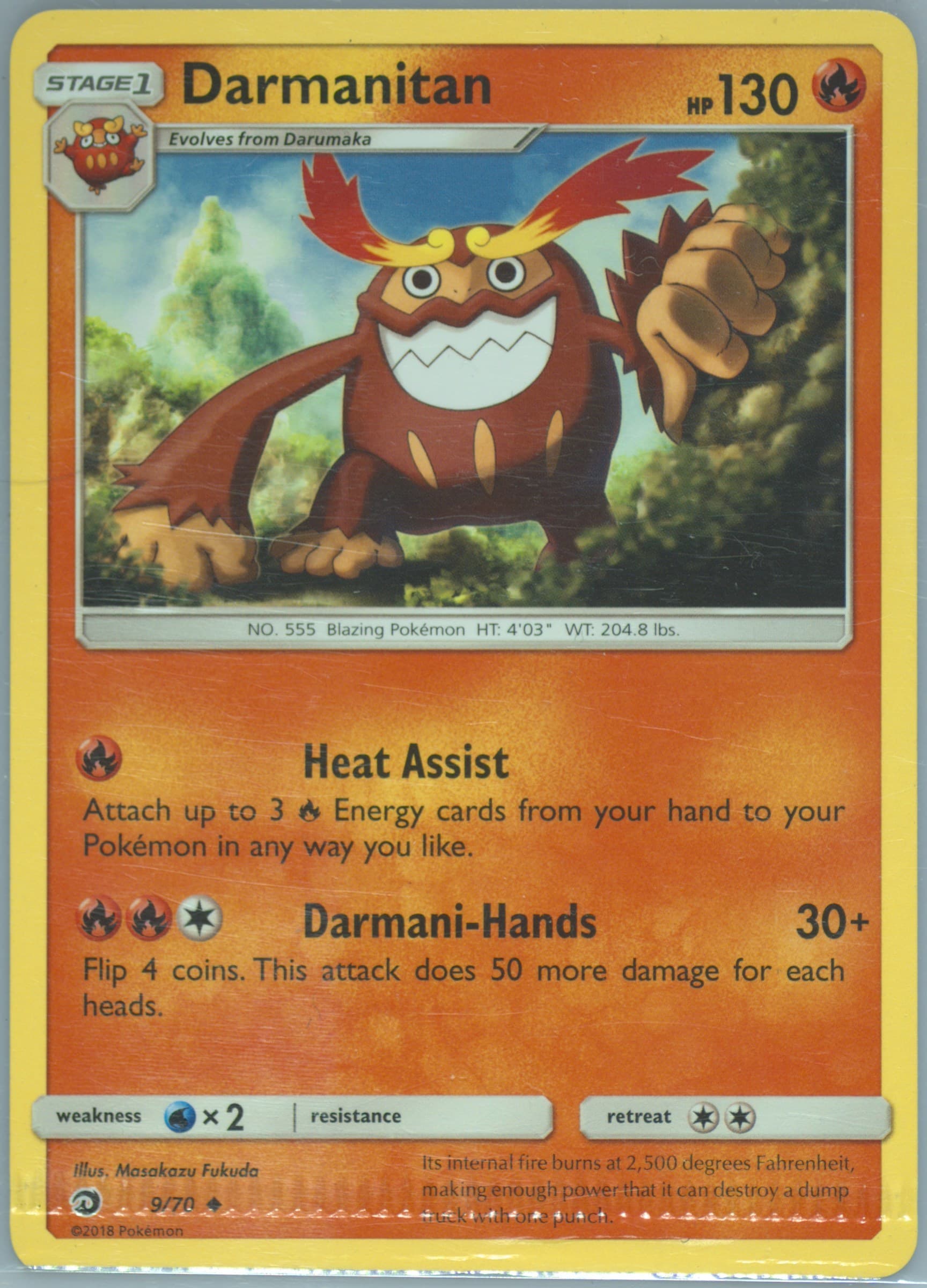 Darmanitan (9) 2018 Pokemon Sun & Moon Dragon Majesty