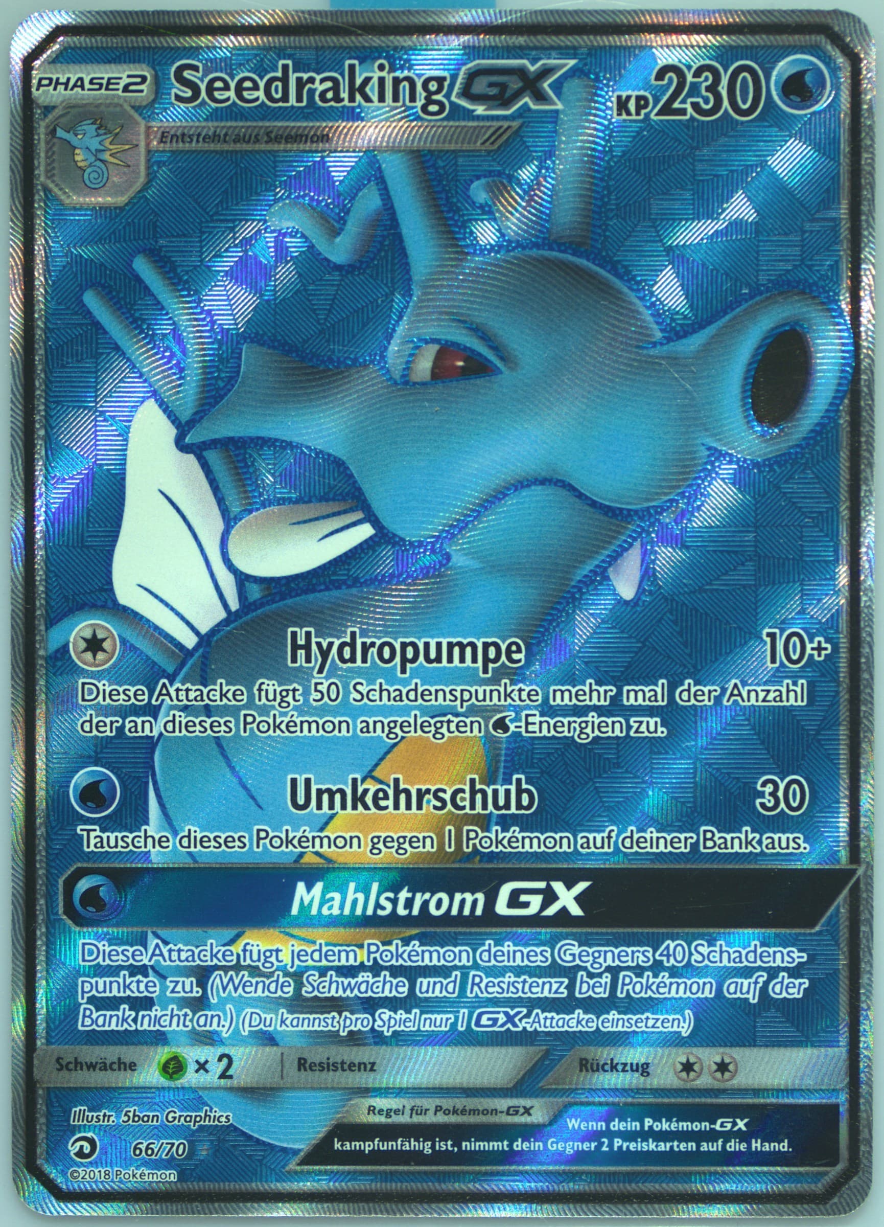 Full Art/Seedraking GX German (66) 2018 Pokemon Sun & Moon Dragon Majesty