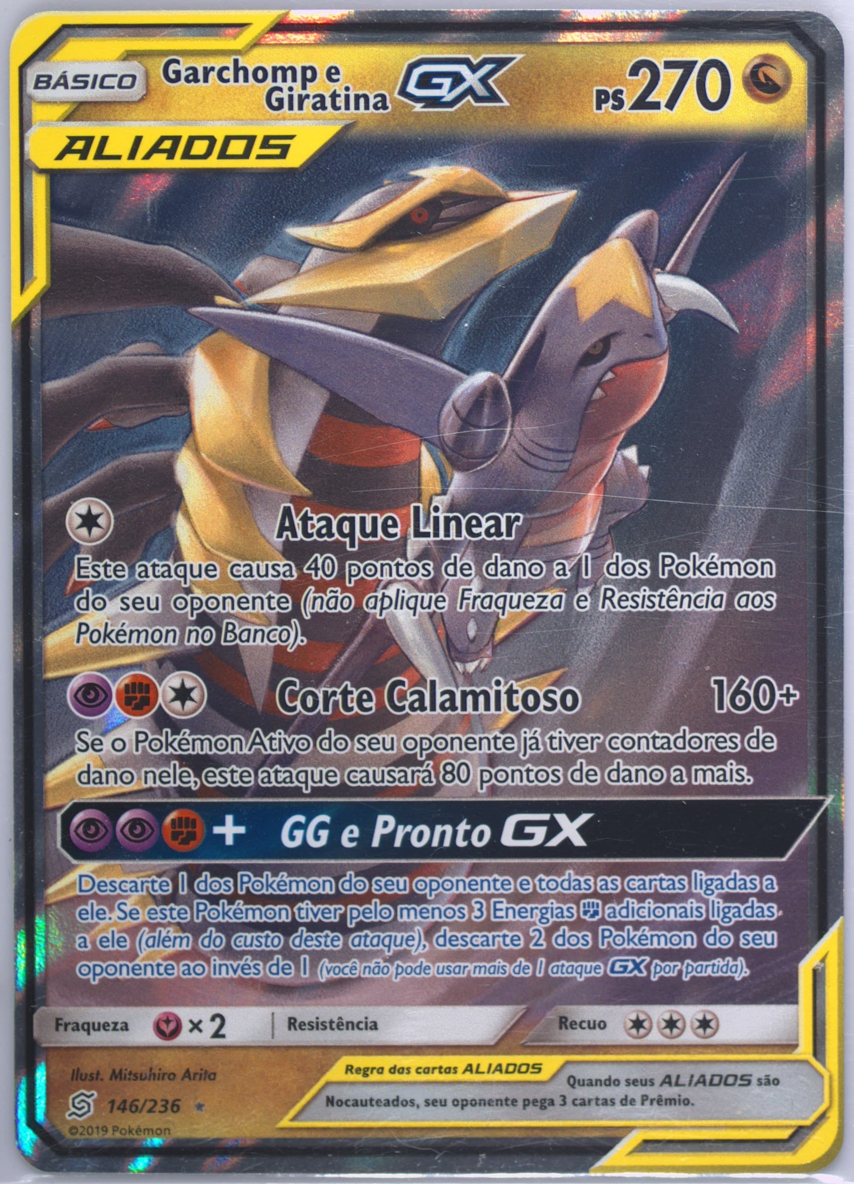 Garchomp E Giratina GX Portuguese (146) 2019 Pokemon Sun & Moon Unified Minds