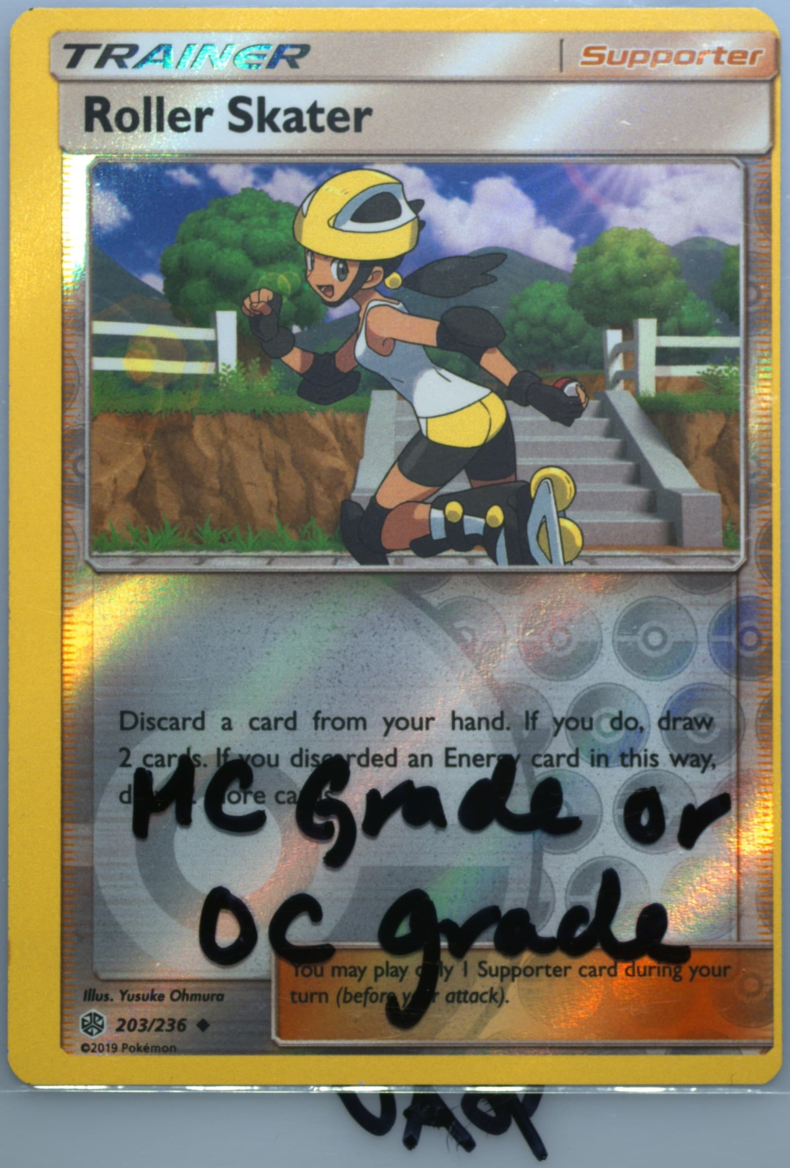 Roller Skater-Reverse Foil (203) 2019 Pokemon Sun & Moon Cosmic Eclipse