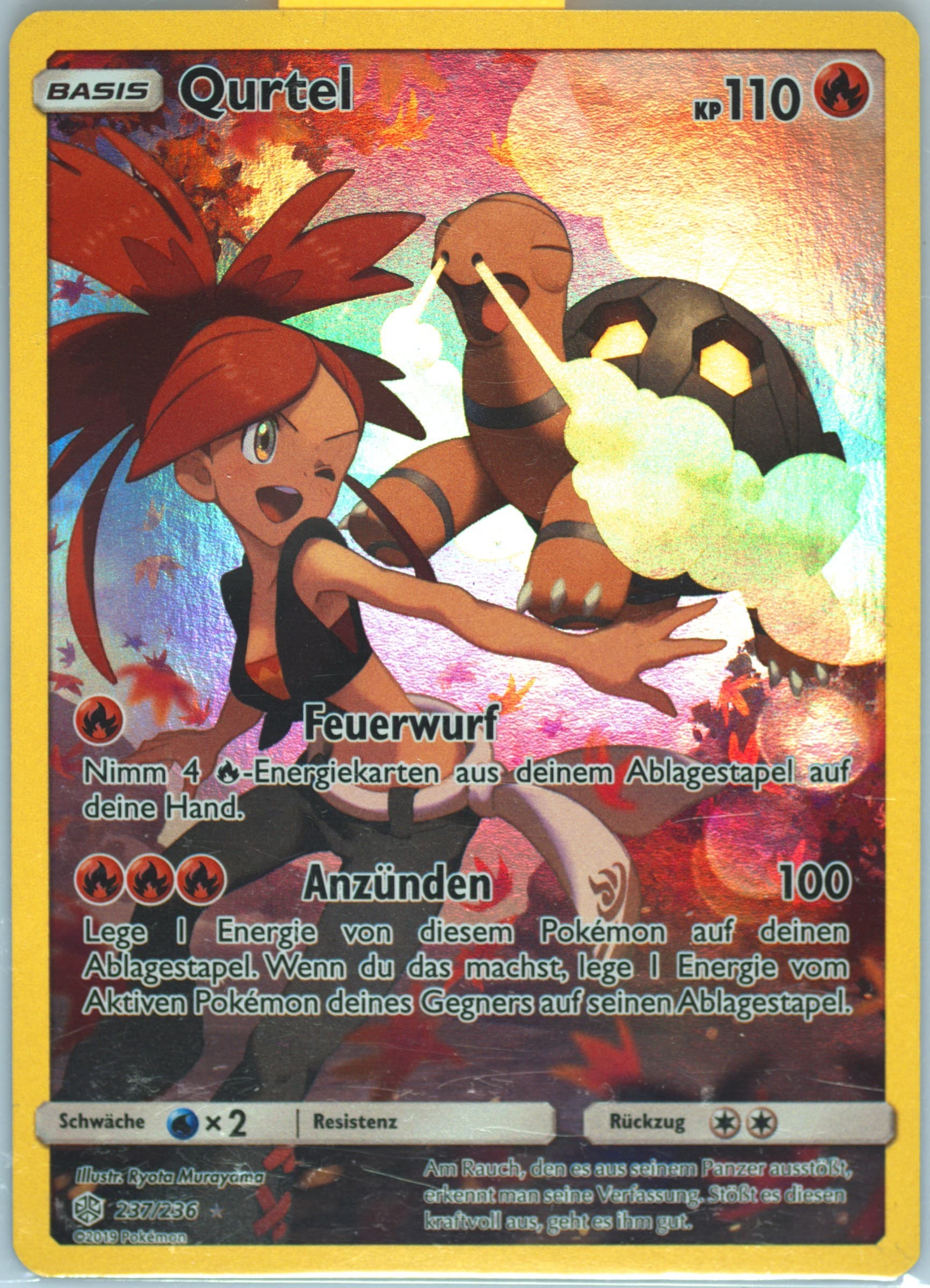 Full Art/Qurtel German-Secret (237) 2019 Pokemon Sun & Moon Cosmic Eclipse