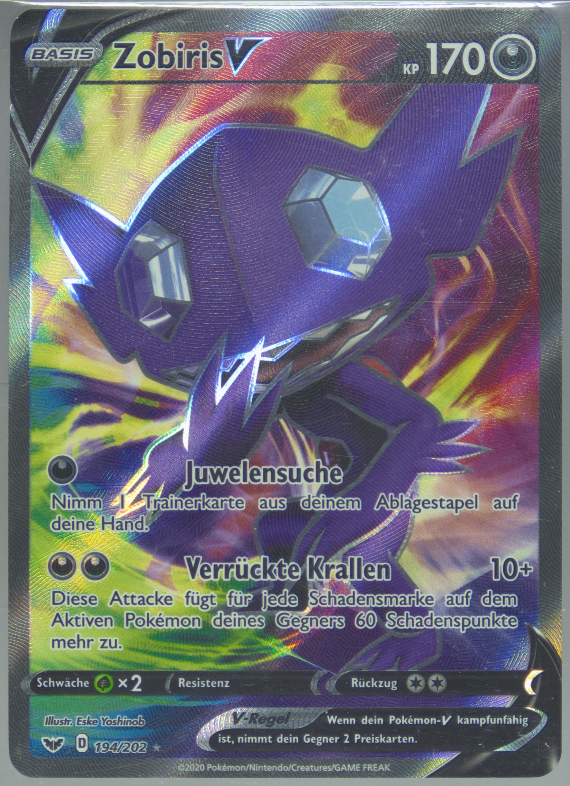 Full Art/Zobiris V German (194) 2020 Pokemon Sword & Shield