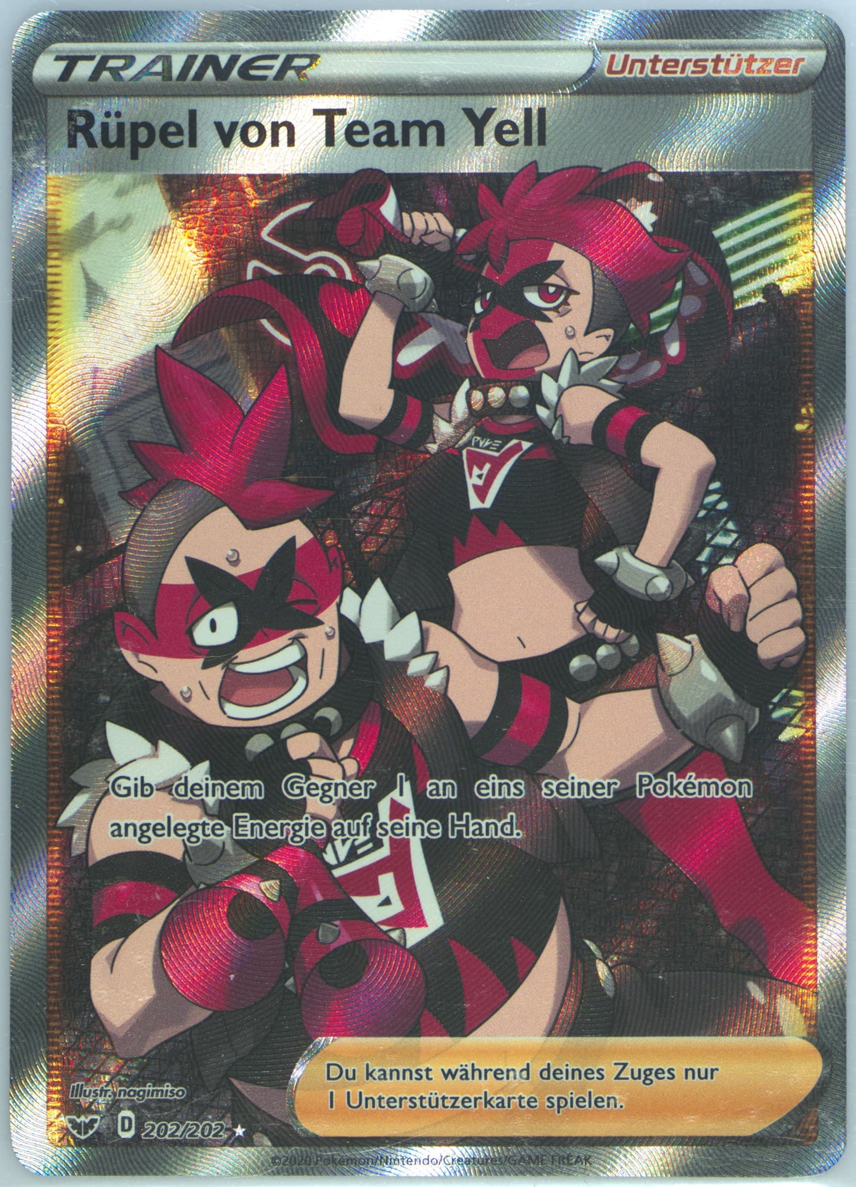 Full Art/Rupel Von Team Yell German (202) 2020 Pokemon Sword & Shield