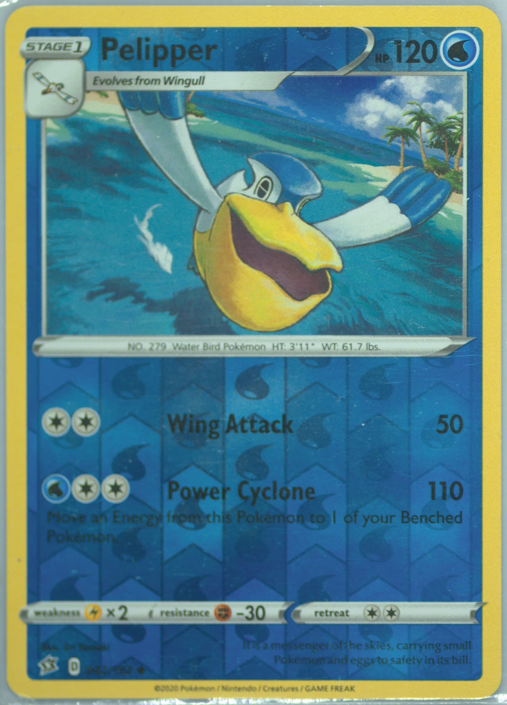 Pelipper-Reverse Foil (042) 2020 Pokemon Sword & Shield Rebel Clash
