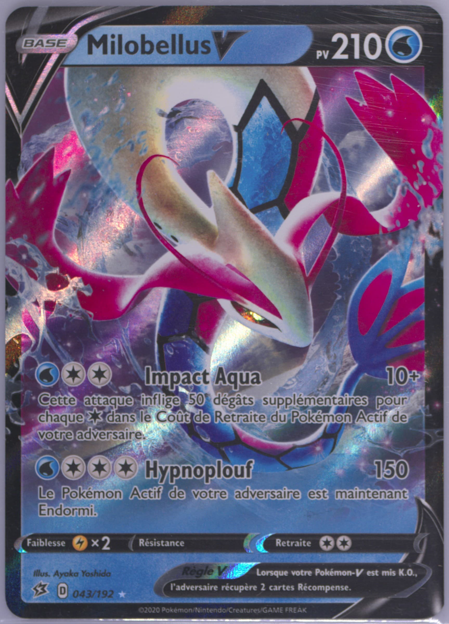 Milobellus V French (043) 2020 Pokemon Sword & Shield Rebel Clash