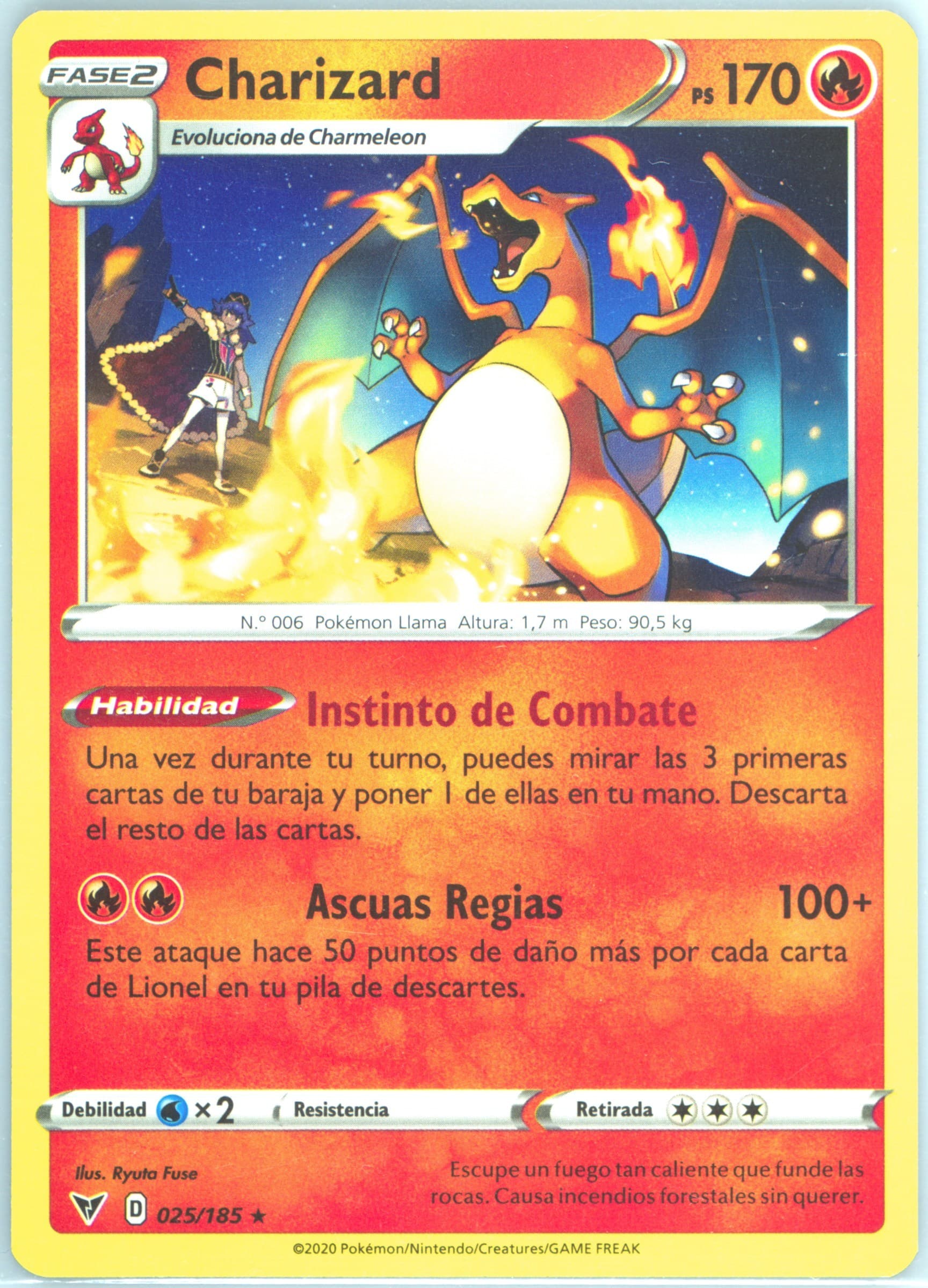 Charizard Spanish (025) 2020 Pokemon Sword & Shield Vivid Voltage