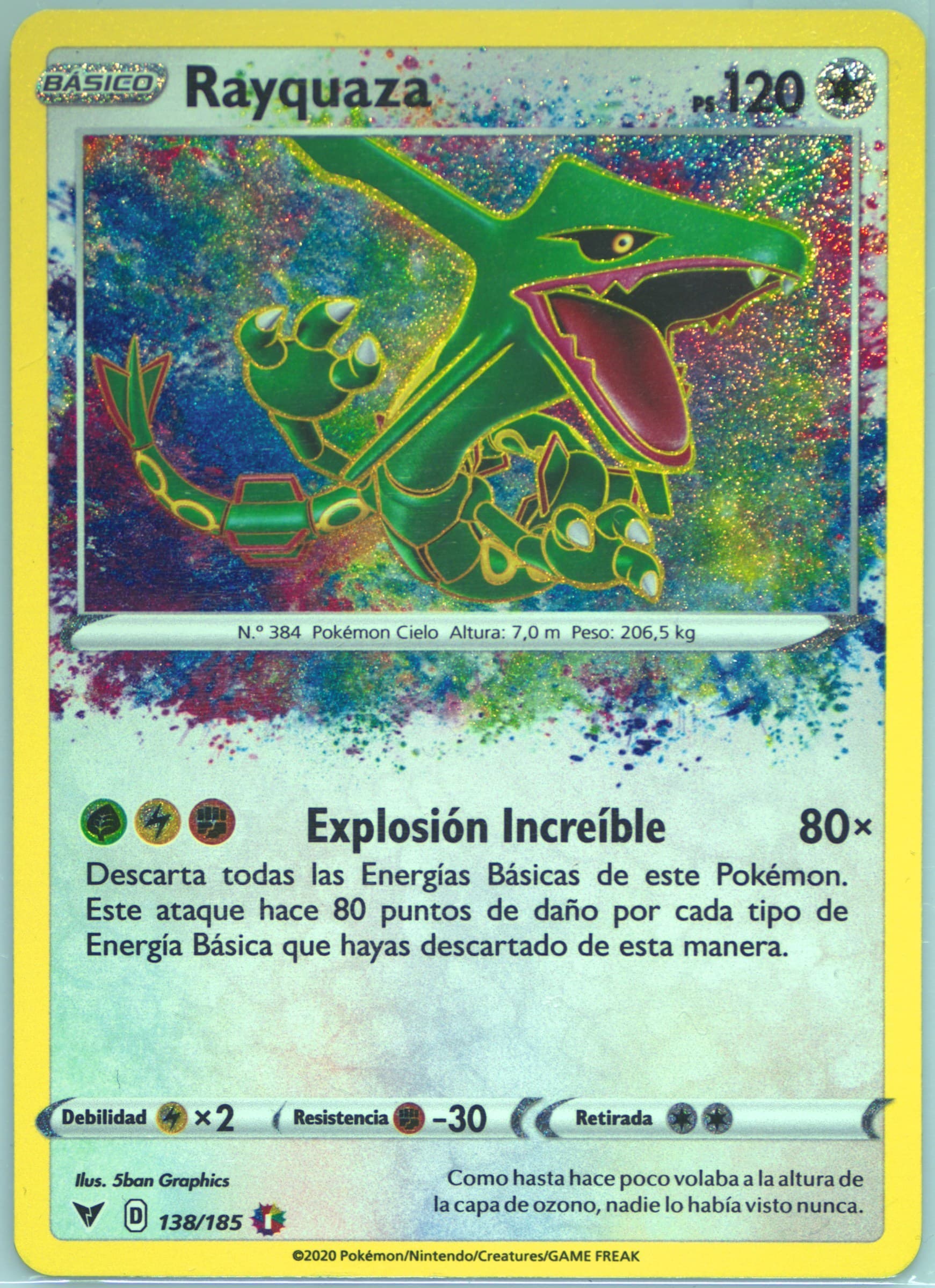 Rayquaza Spanish (138) 2020 Pokemon Sword & Shield Vivid Voltage