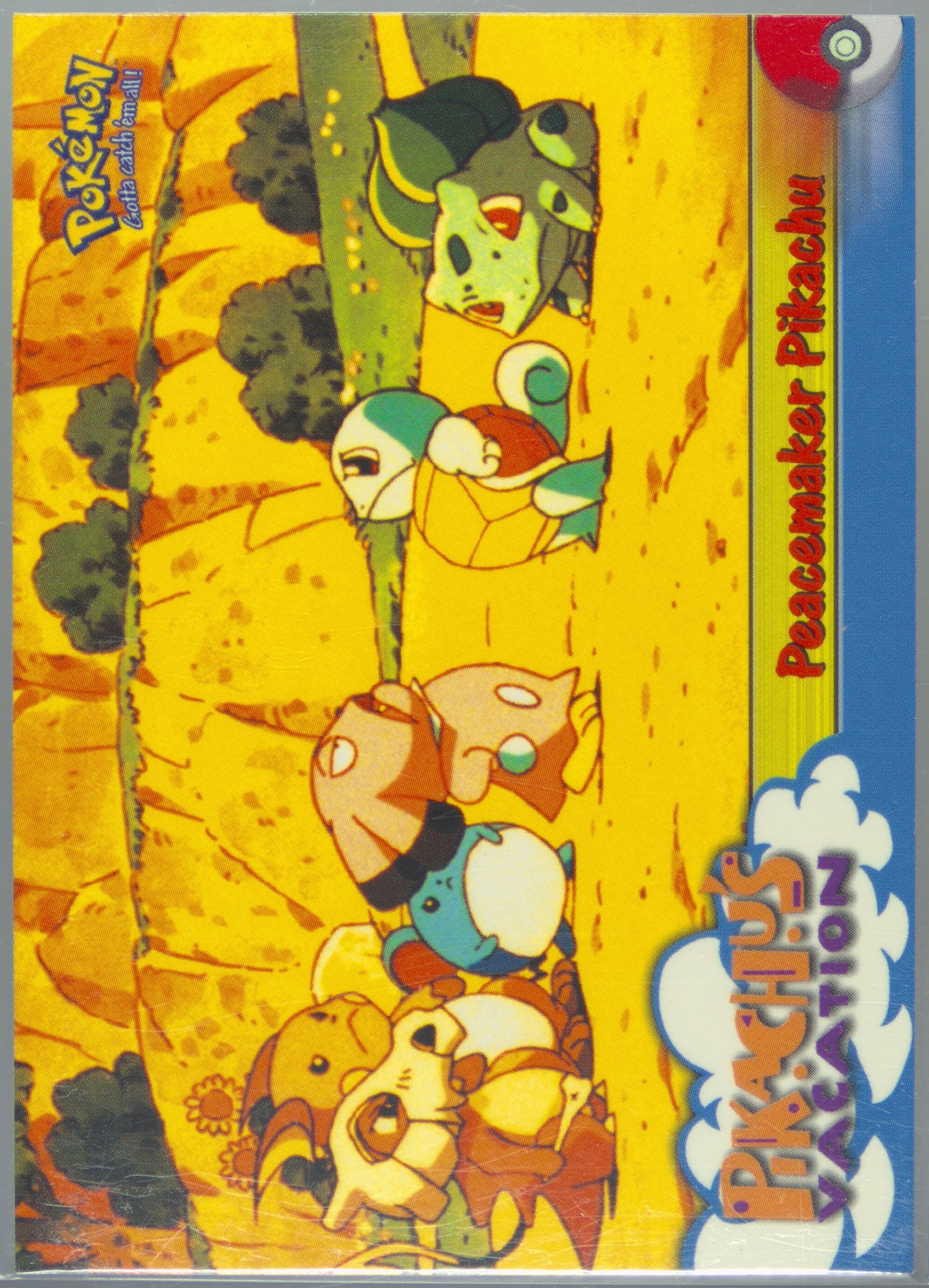 Movie Edition Peacemaker Pikachu-Corrected (46) 1999 Topps Pokemon the Movie Edt