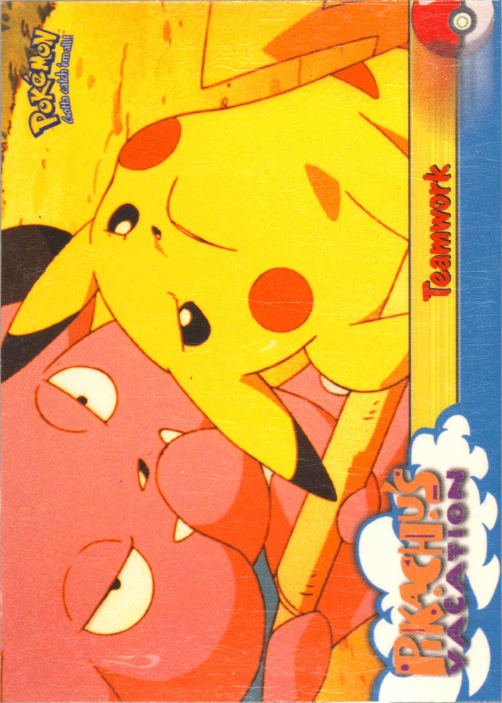 Movie Edition Teamwork-Corrected (54) 1999 Topps Pokemon the Movie Edt