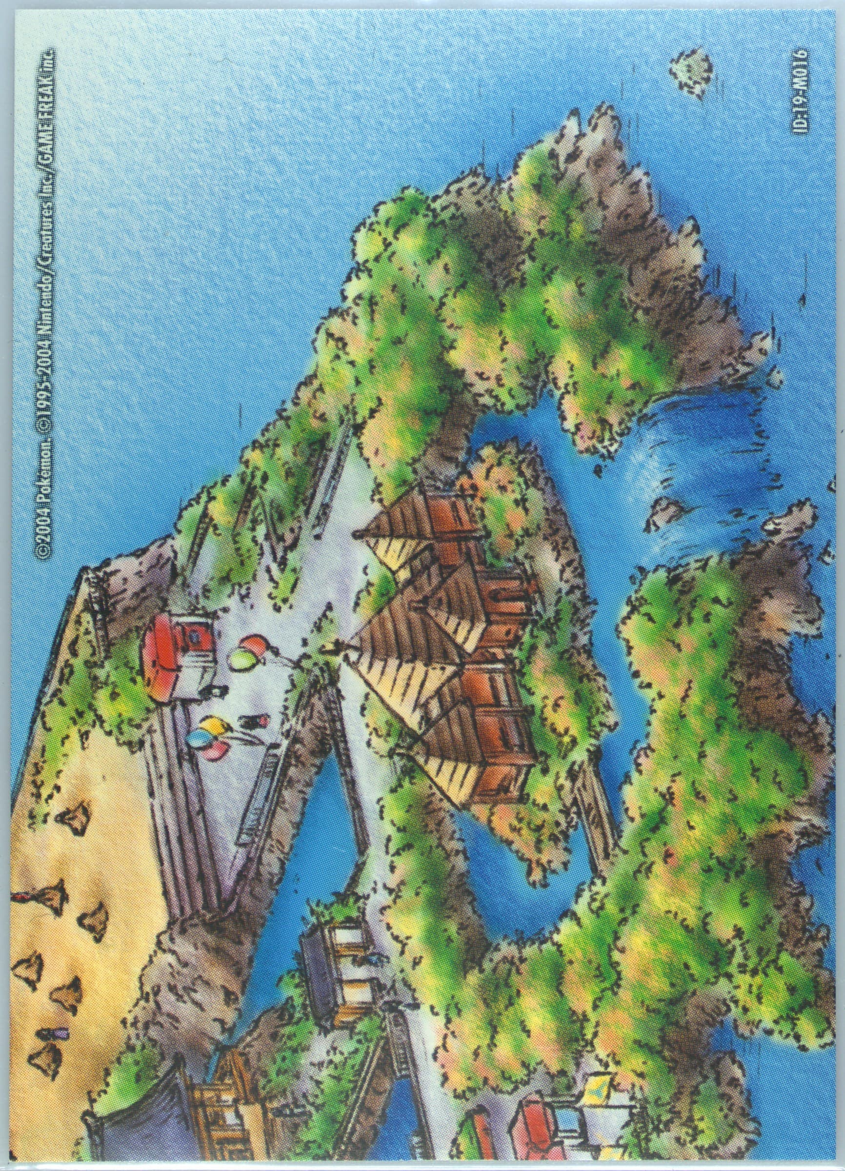 Battle Frontier (M016) 2004 Pokemon Japanese E-Battle Emerald Map Puzzle