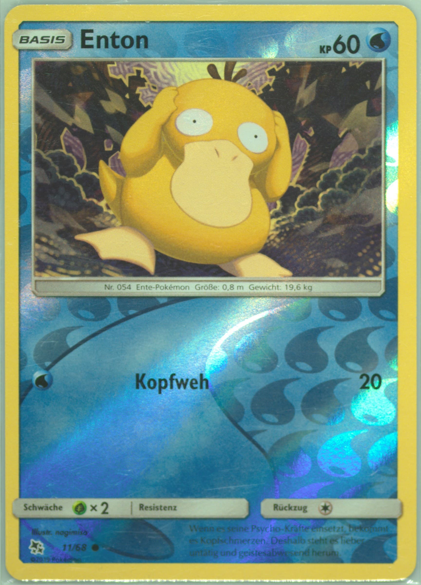 Enton-Reverse Foil German (11) 2019 Pokemon Sun & Moon Hidden Fates