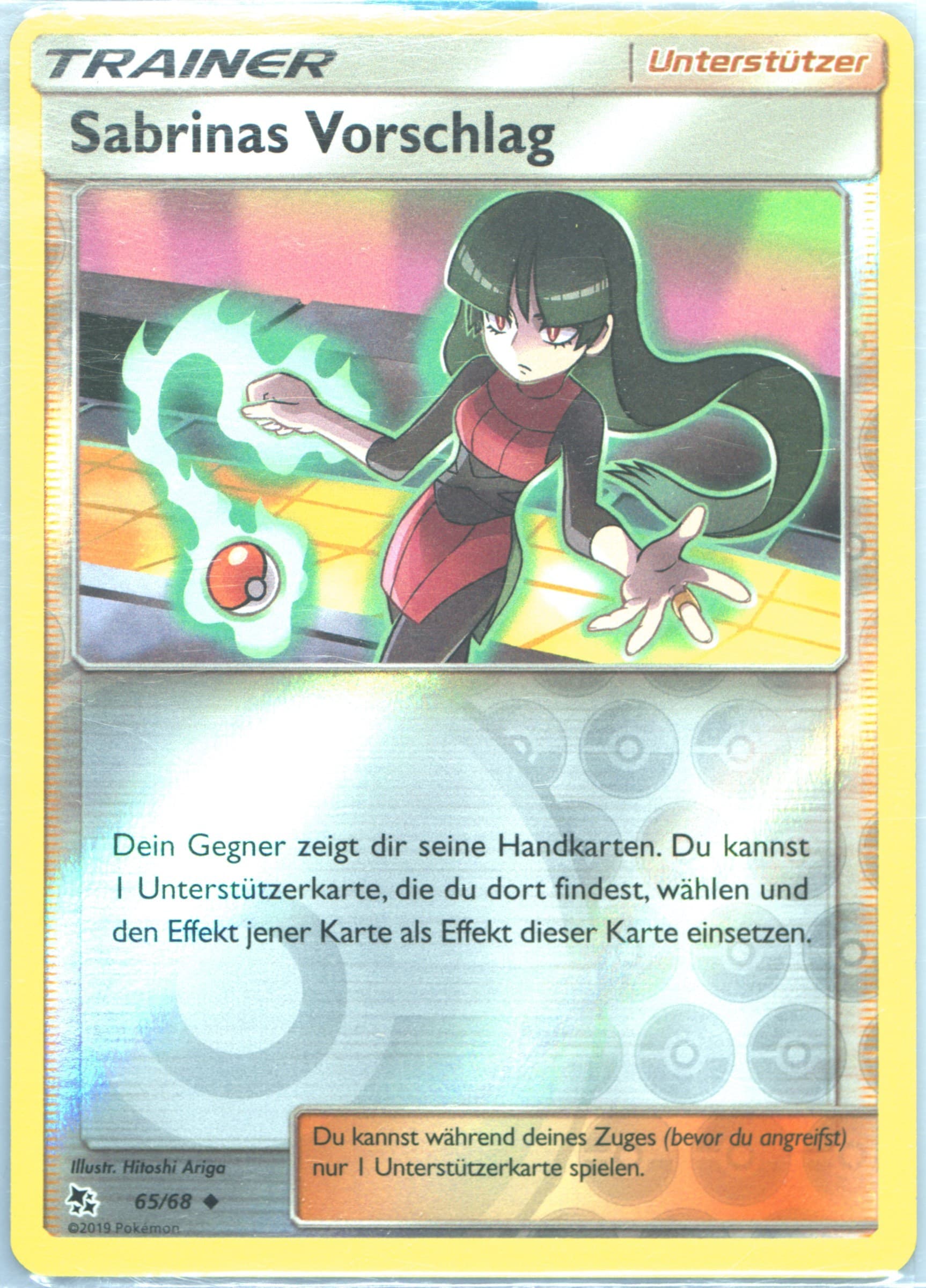 Sabrinas Vorschlag-Reverse Foil German (65) 2019 Pokemon Sun & Moon Hidden Fates