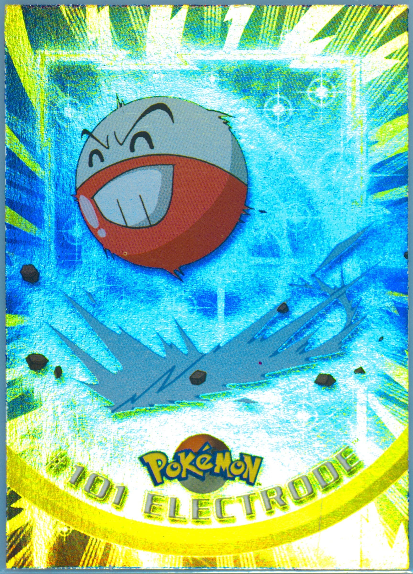 Electrode Rainbow Foil (101) 2000 Topps Pokemon TV Animation Series 2