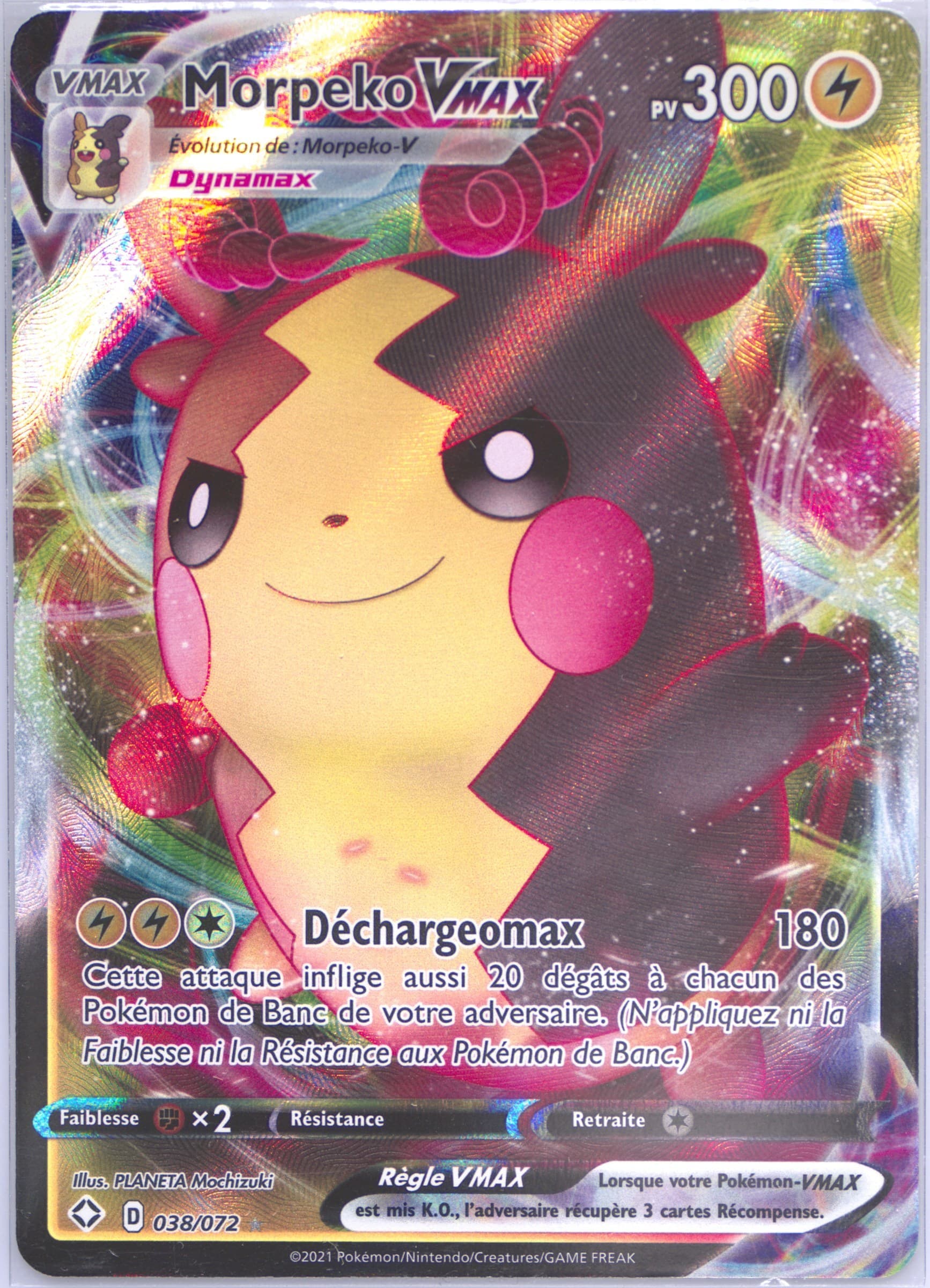 Full Art/Morpeko Vmax French (038) 2021 Pokemon Sword & Shield Shining Fates