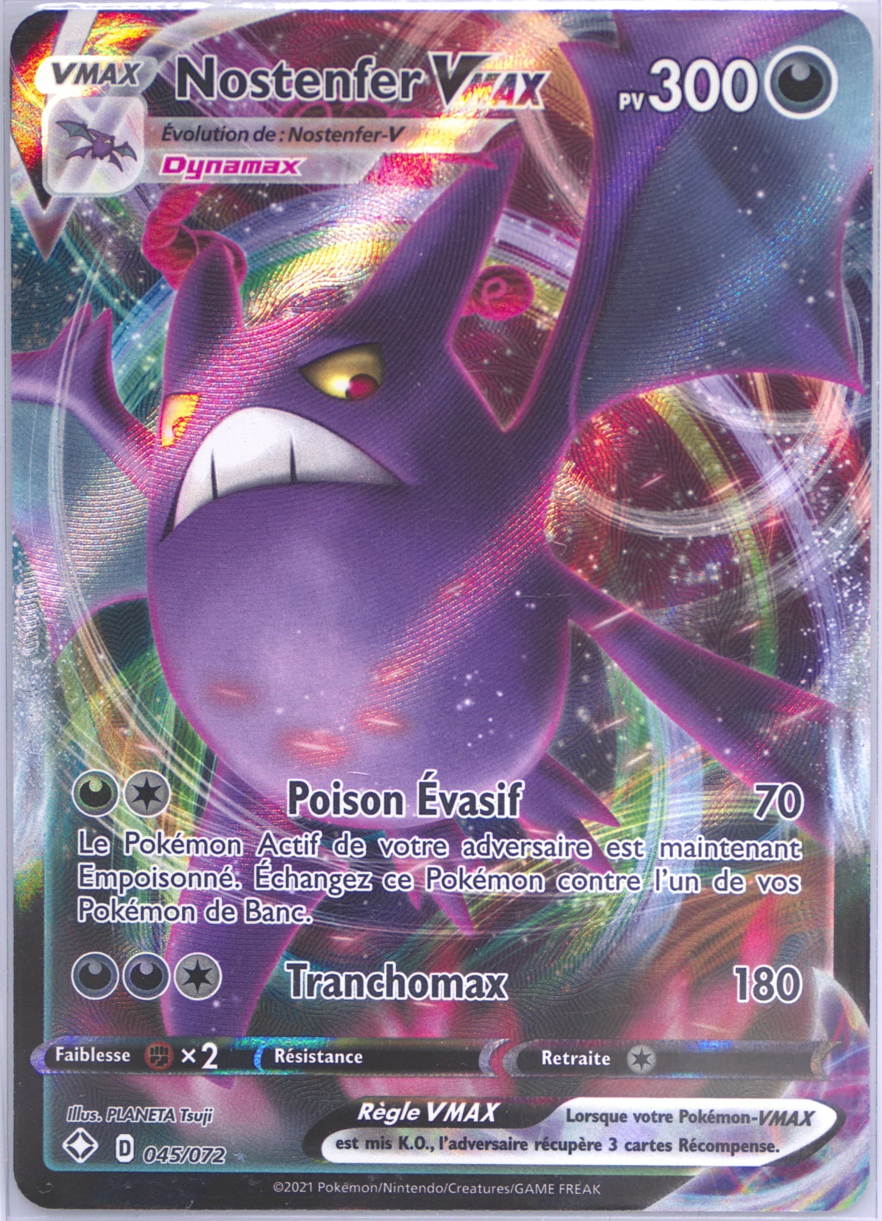 Full Art/Nostenfer Vmax French (045) 2021 Pokemon Sword & Shield Shining Fates