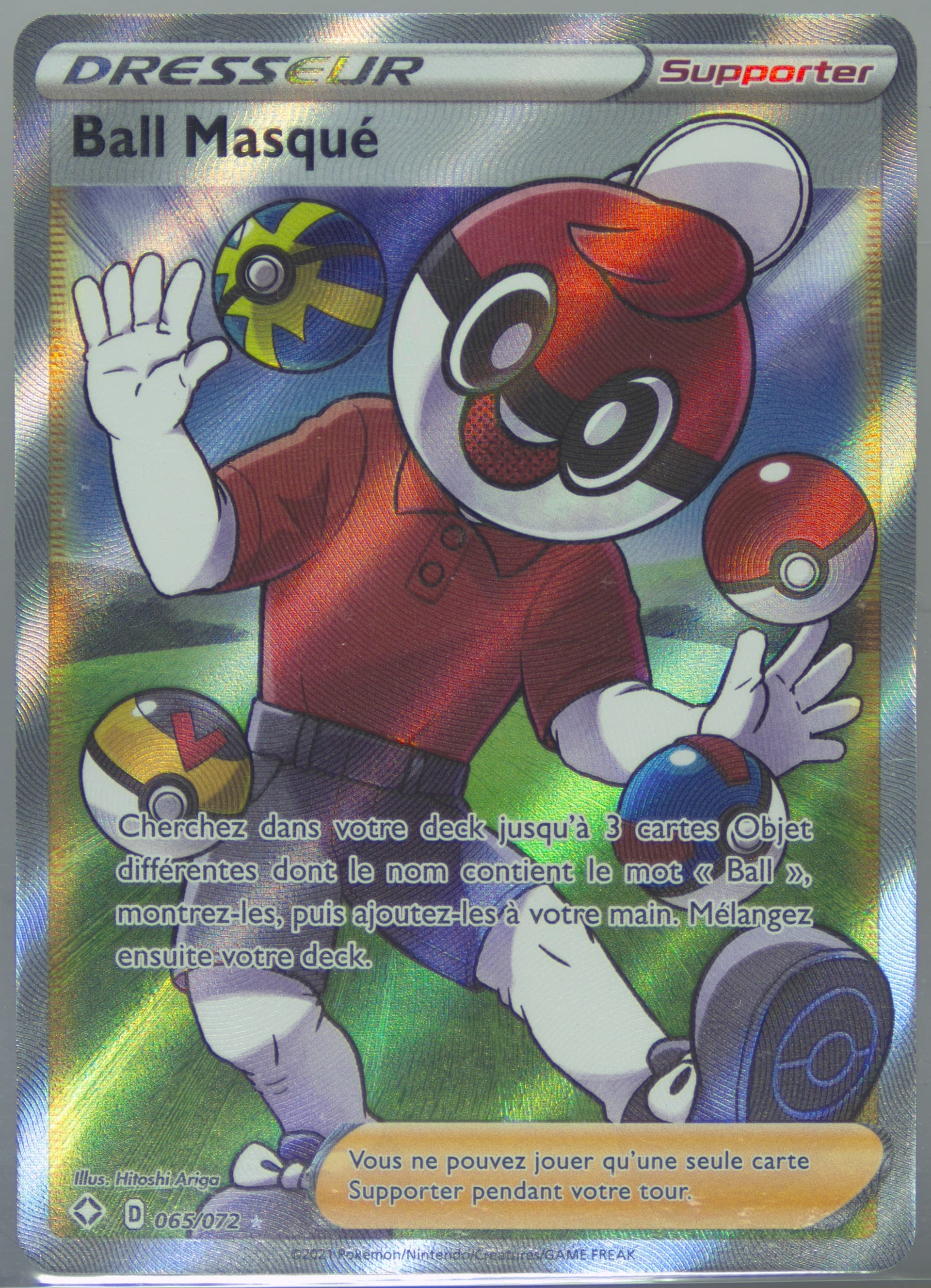 Full Art/Ball Masque French (065) 2021 Pokemon Sword & Shield Shining Fates