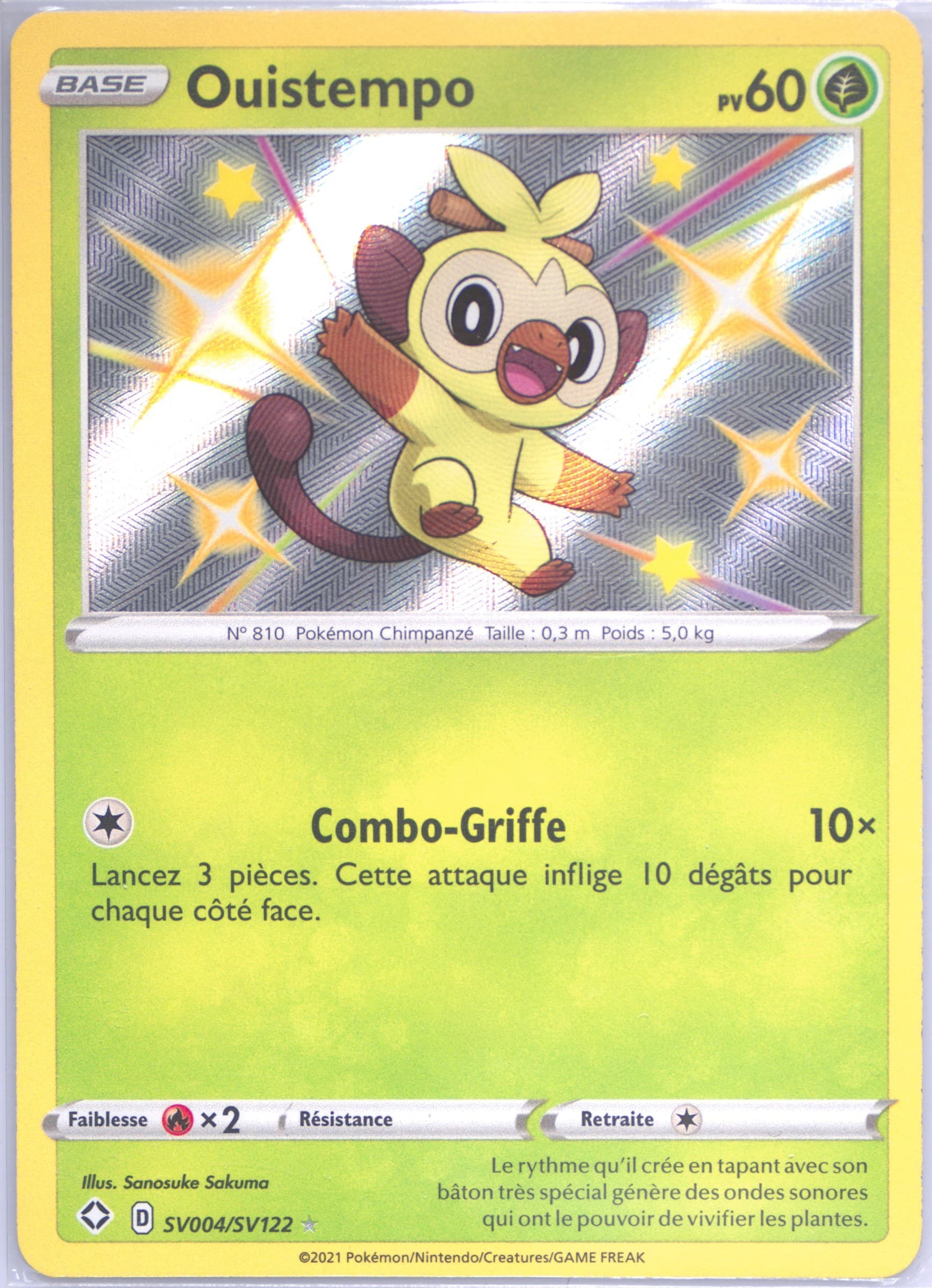 Ouistempo-Holo French (SV004) 2021 Pokemon Sword & Shield Shining Fates