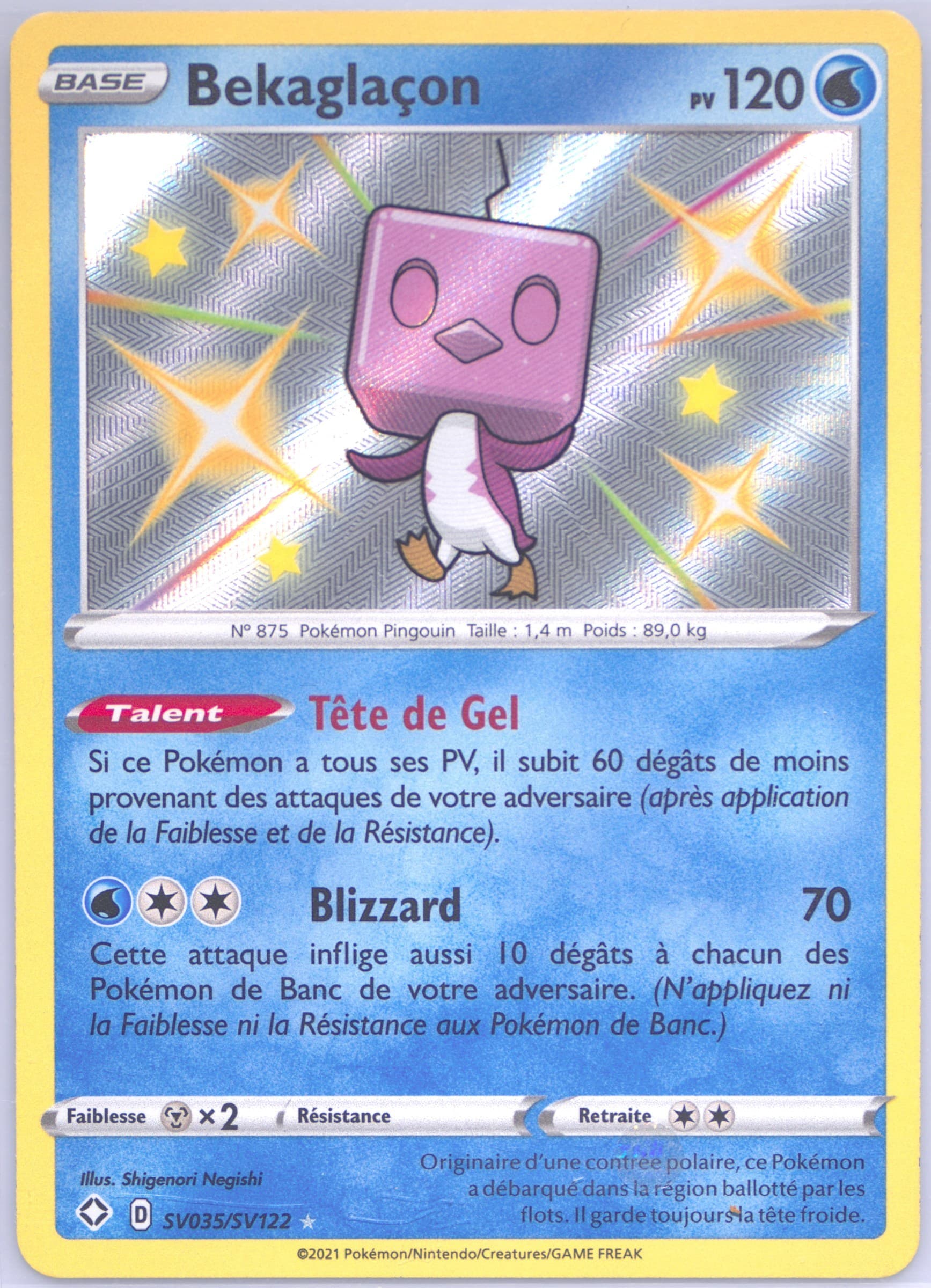 Bekaglacon-Holo French (SV035) 2021 Pokemon Sword & Shield Shining Fates