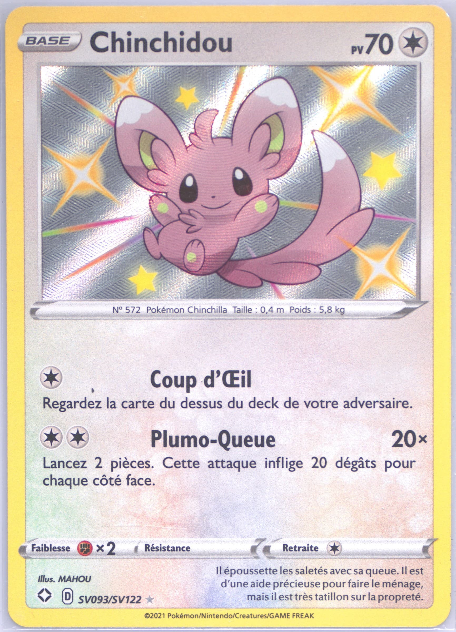 Chinchidou-Holo French (SV093) 2021 Pokemon Sword & Shield Shining Fates