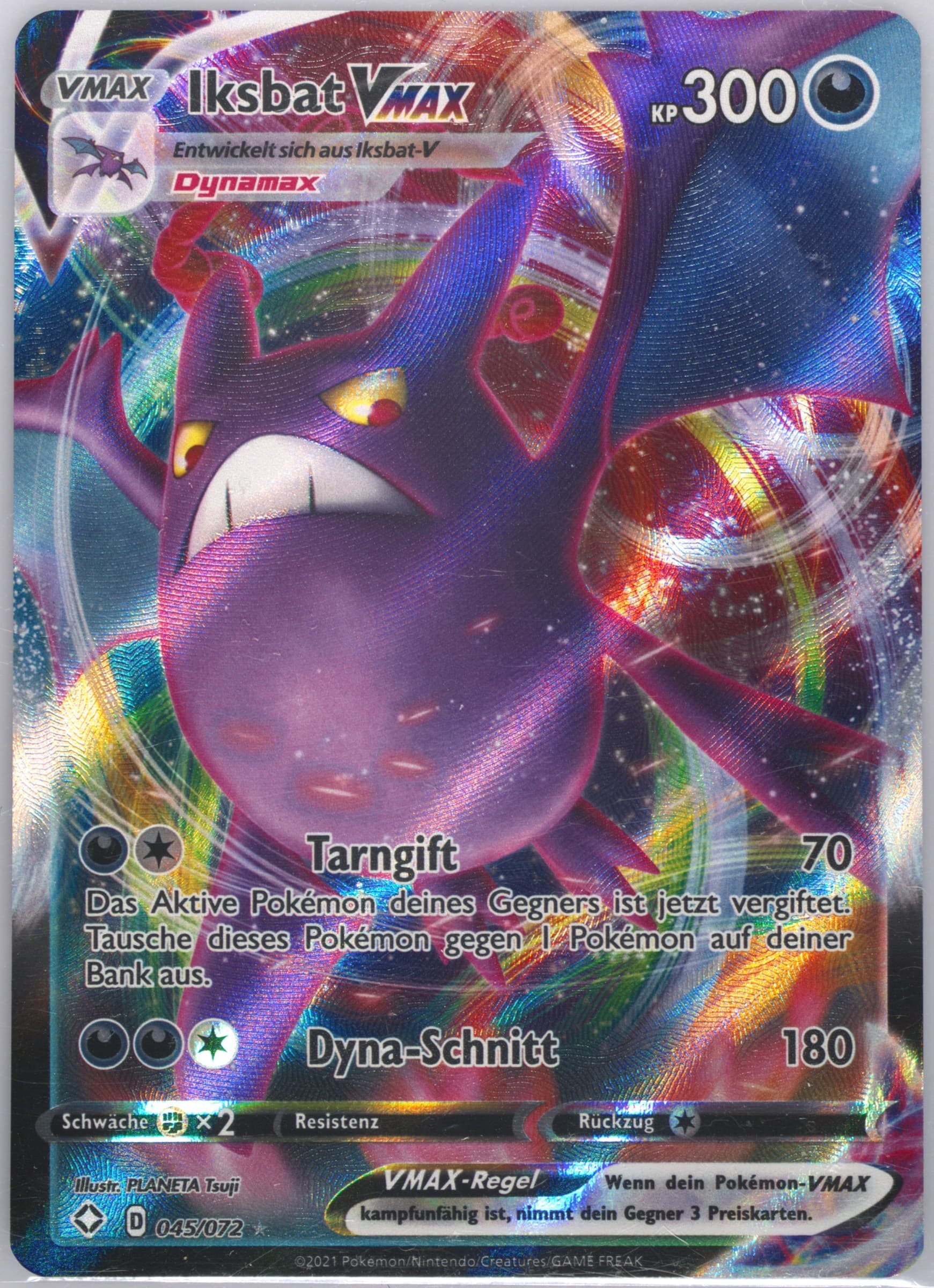 Full Art/Iksbat Vmax German (045) 2021 Pokemon Sword & Shield Shining Fates