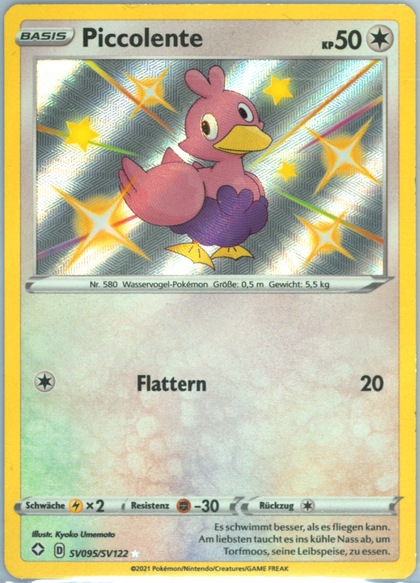 Piccolente-Holo German (SV095) 2021 Pokemon Sword & Shield Shining Fates