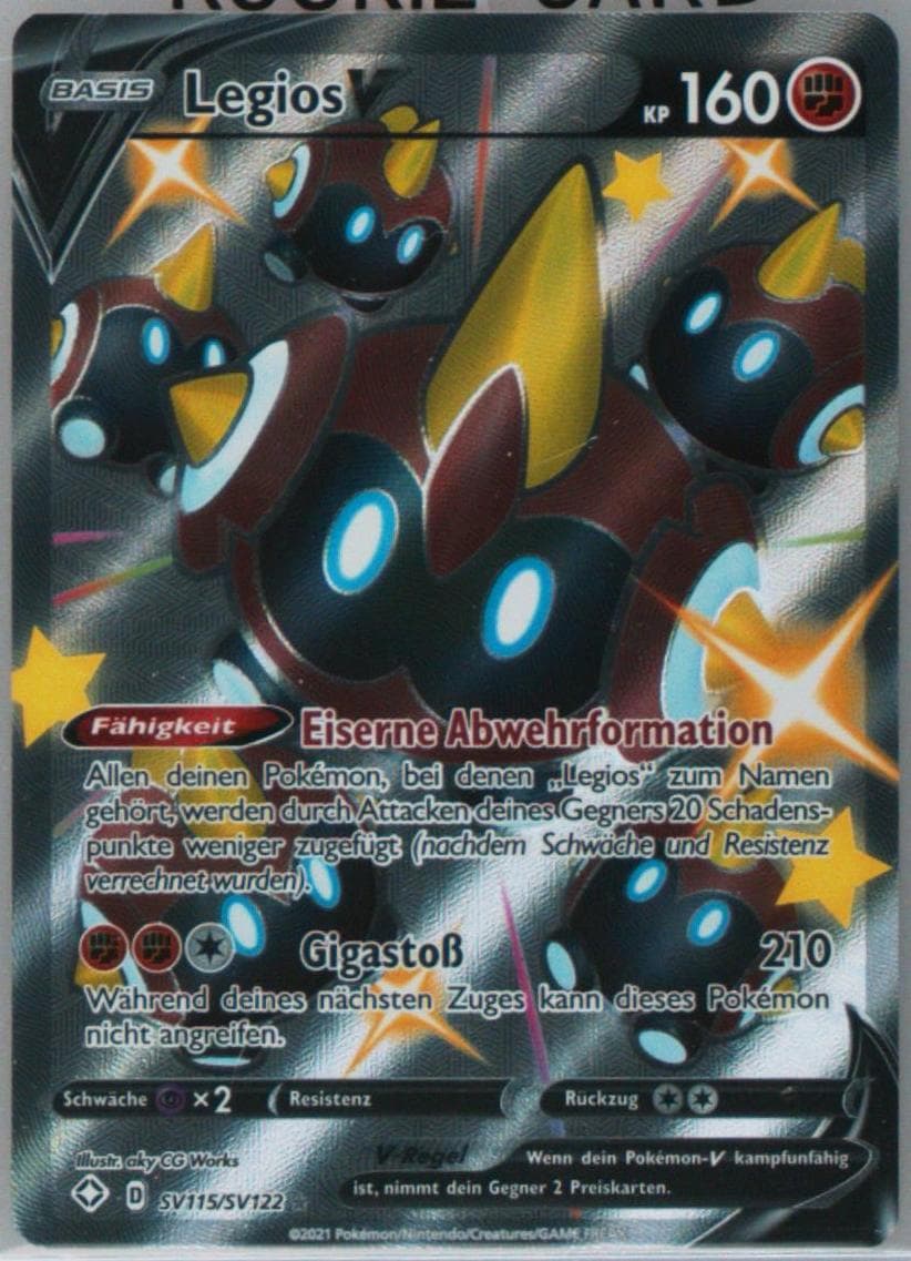 Full Art/Legios V German (SV115) 2021 Pokemon Sword & Shield Shining Fates