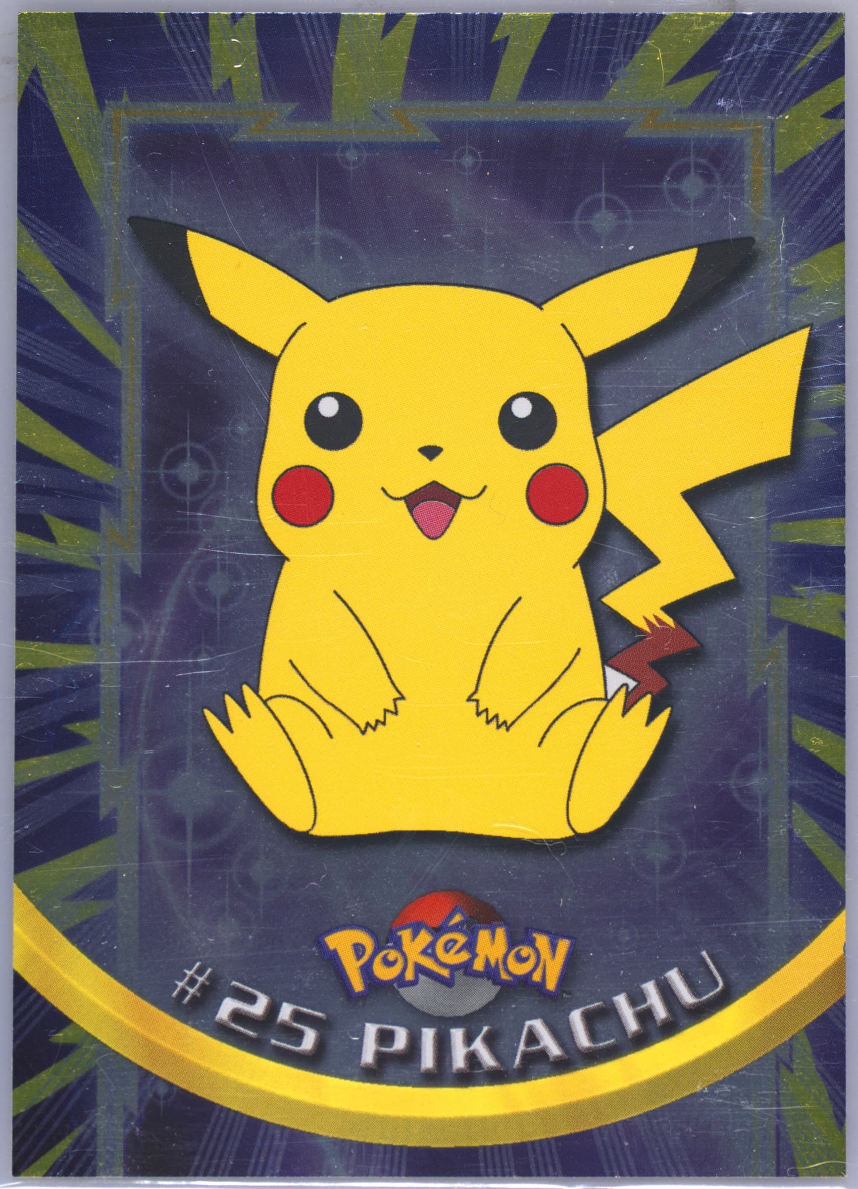 Pikachu Foil (25) 1999 Topps Pokemon TV