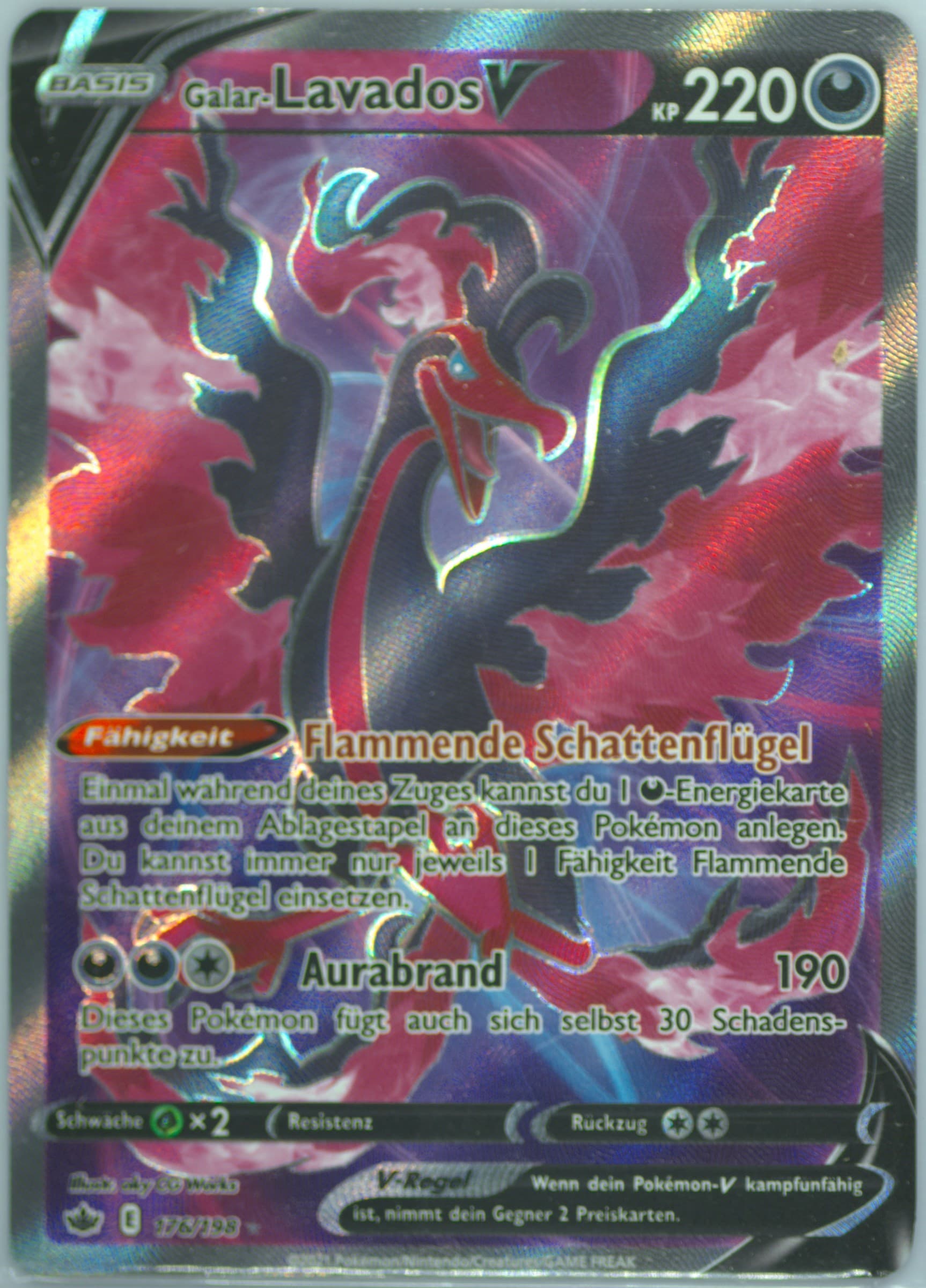 Full Art/Galar-Lavados V German (176) 2021 Pokemon Sword & Shield Chilling Reign
