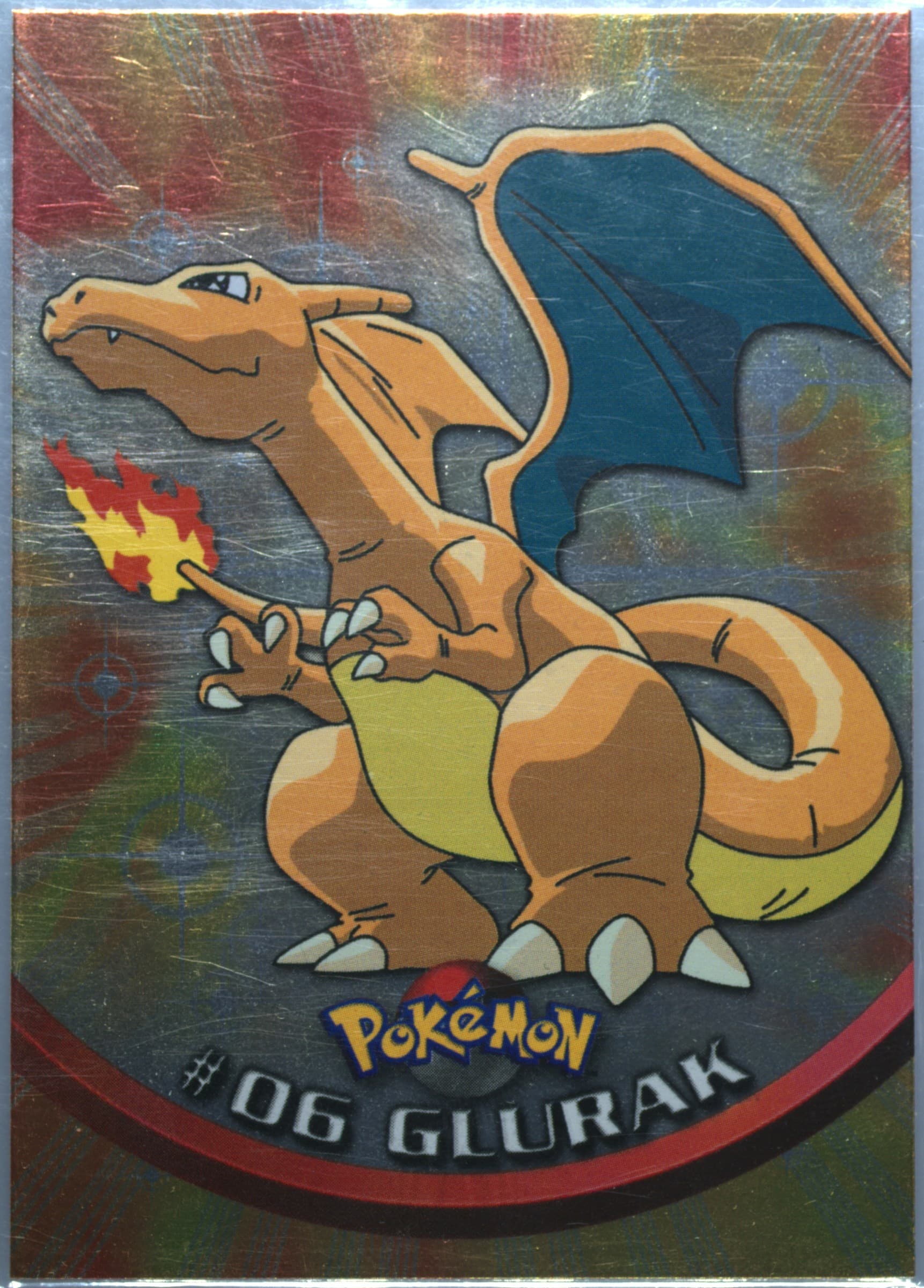 Glurak Foil-German (6) 1999 Topps Pokemon TV