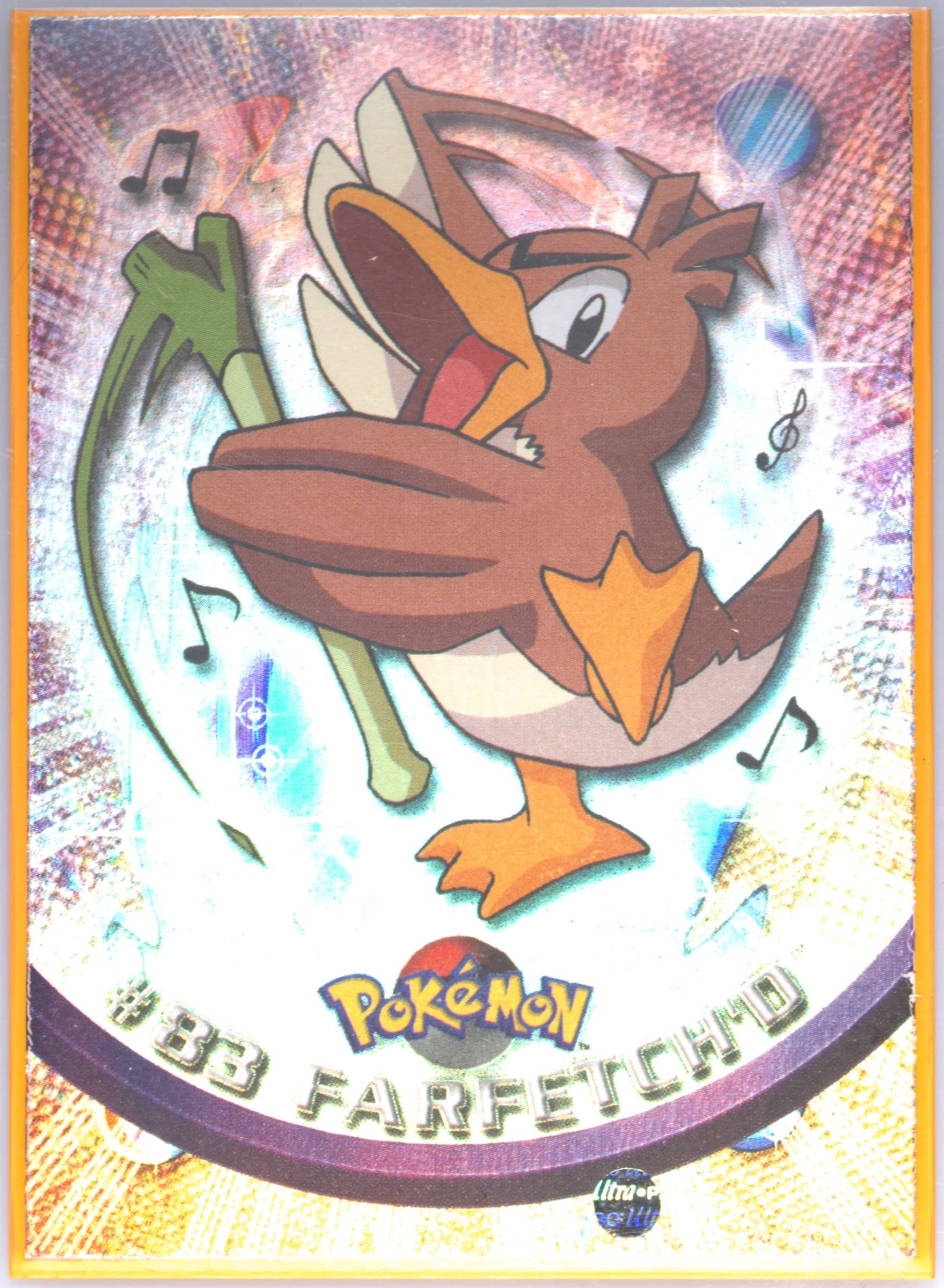 Farfetch'd Rainbow Foil (83) 2000 Topps Pokemon TV Animation Series 2