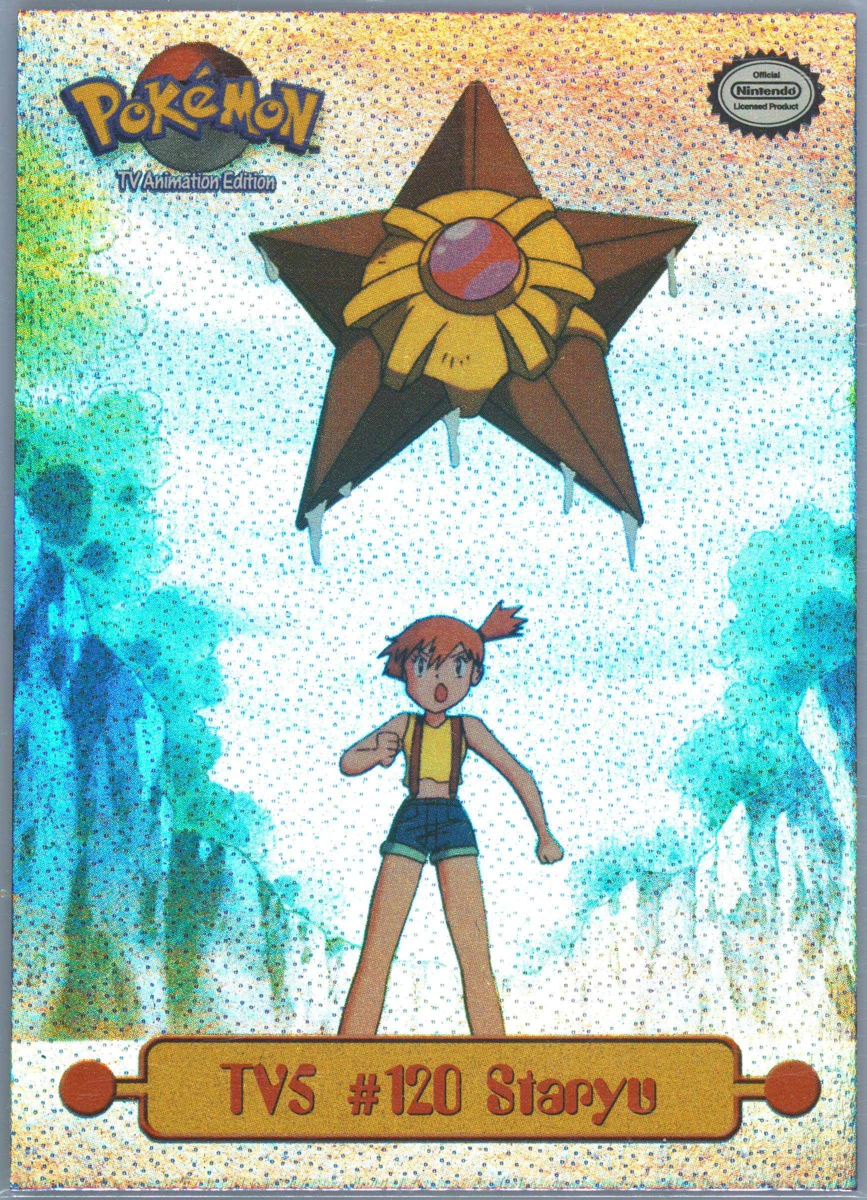 Staryu Rainbow (TV5) 1999 Topps Pokemon Series 1 Character Cards