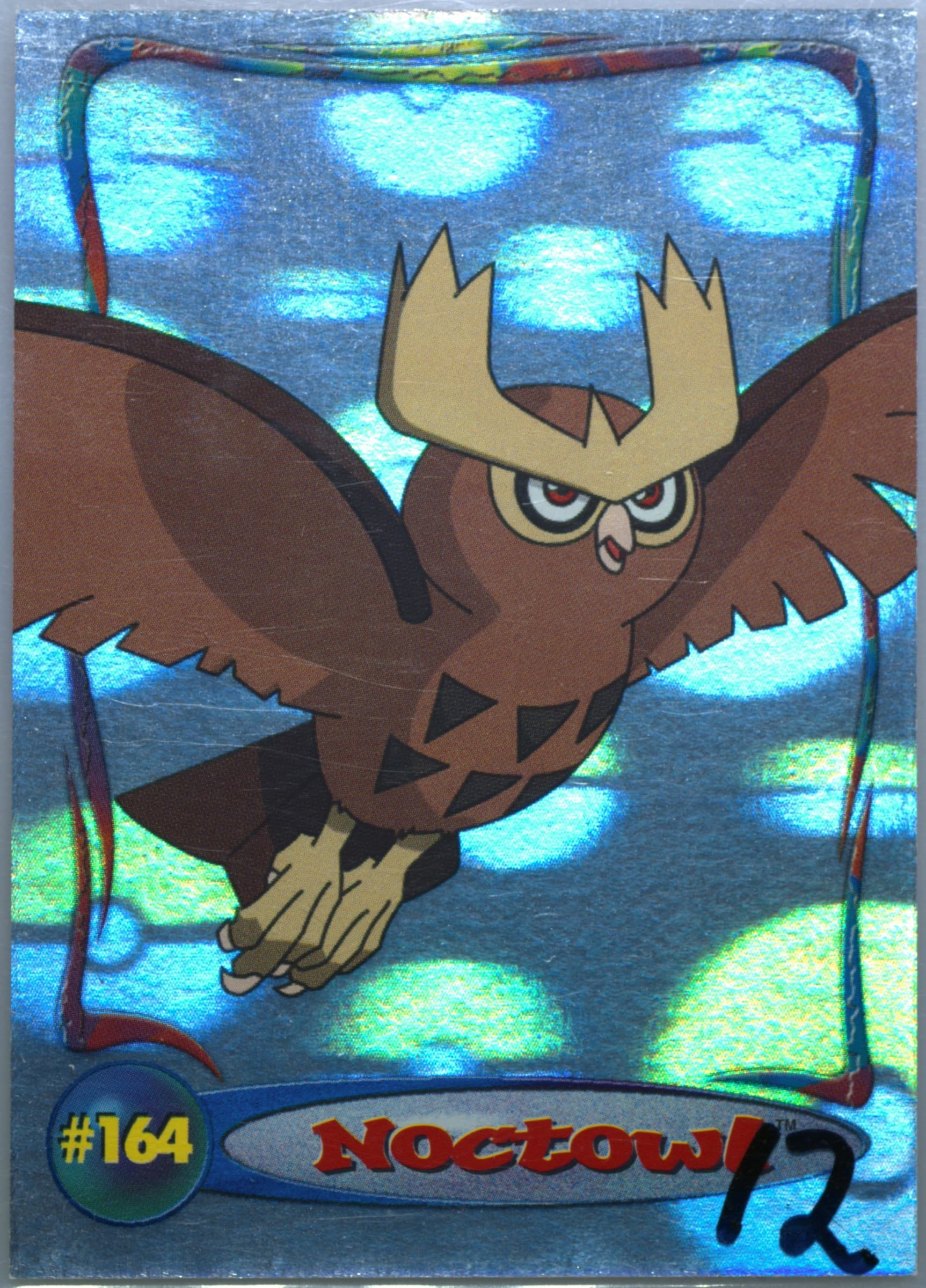 Noctowl (5) 2001 Topps Pokemon Johto Series 1 Hologram Cards