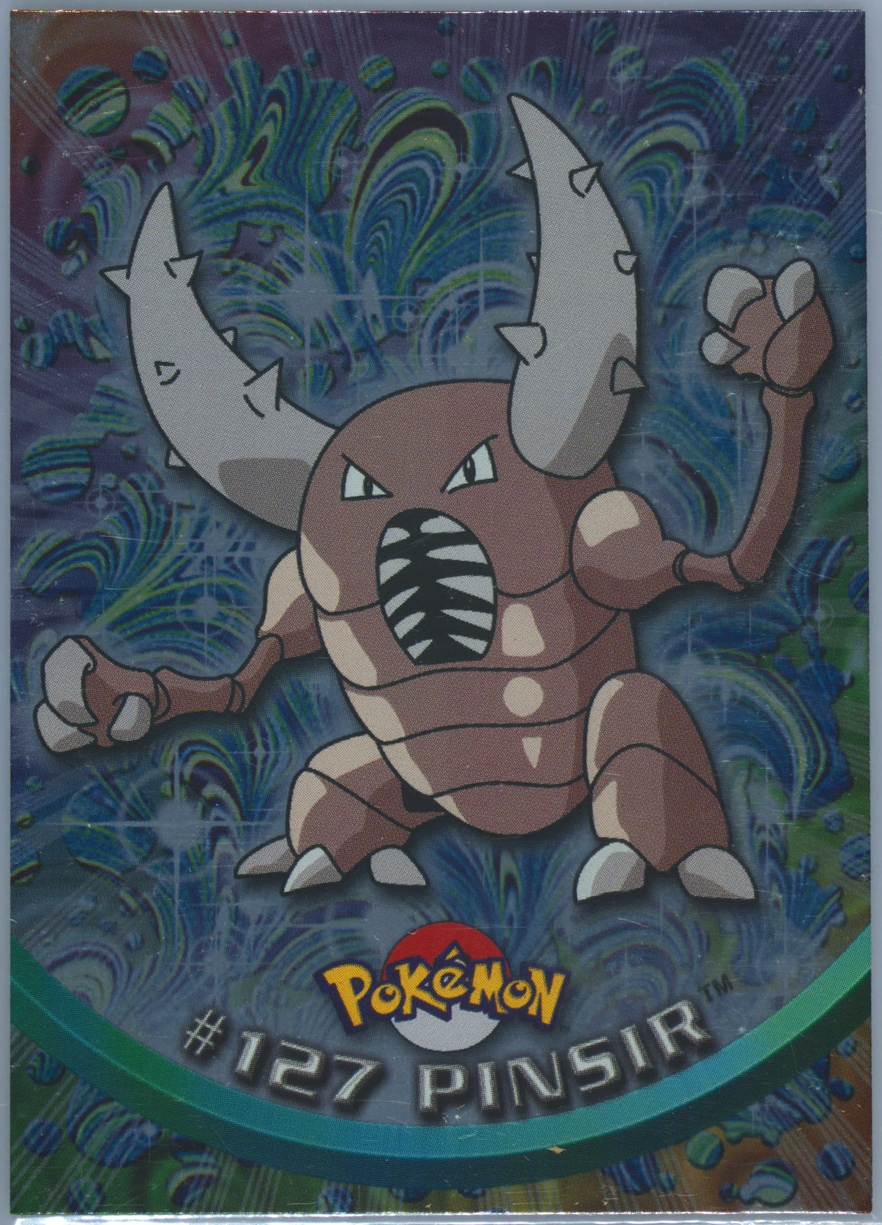 Pinsir Foil (127) 2000 Topps Pokemon TV Animation Series 3