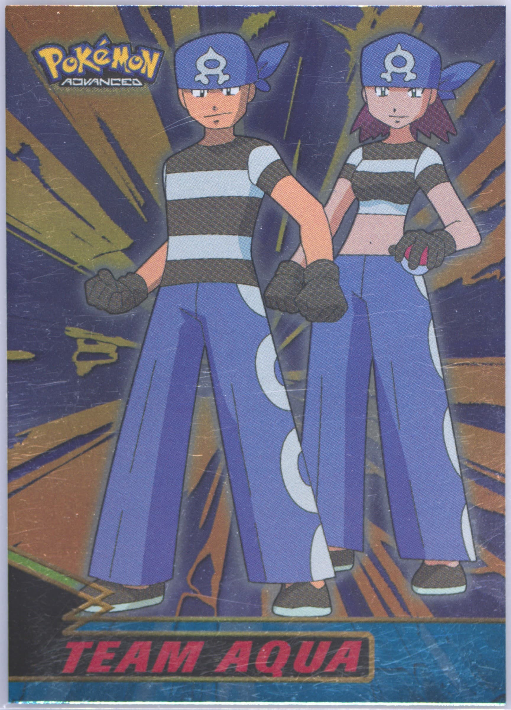 Team Aqua Foil (2) 2003 Topps Pokemon Advanced