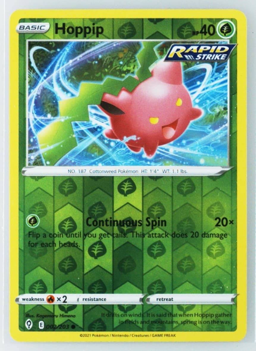 Hoppip-Reverse Foil (002) 2021 Pokemon Sword & Shield Evolving Skies