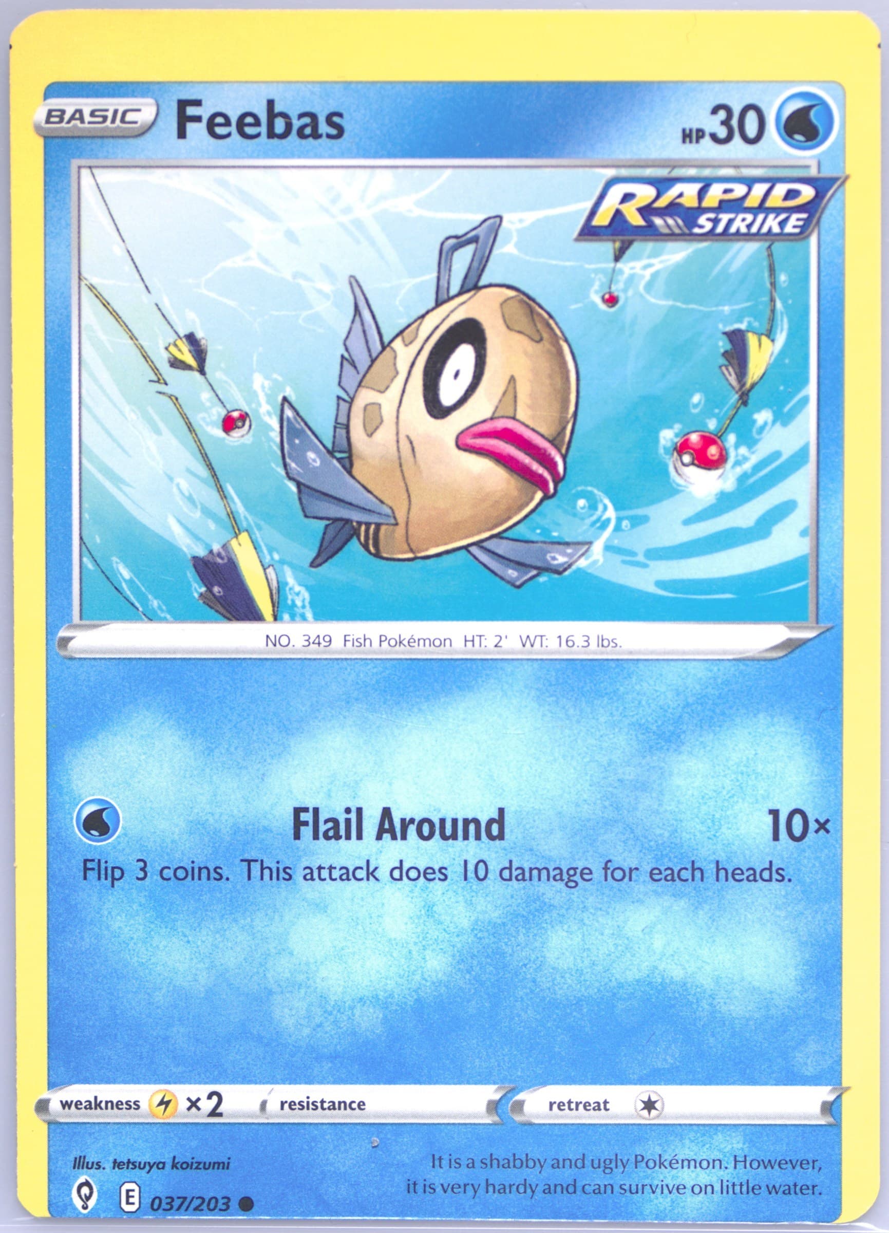 Feebas (037) 2021 Pokemon Sword & Shield Evolving Skies