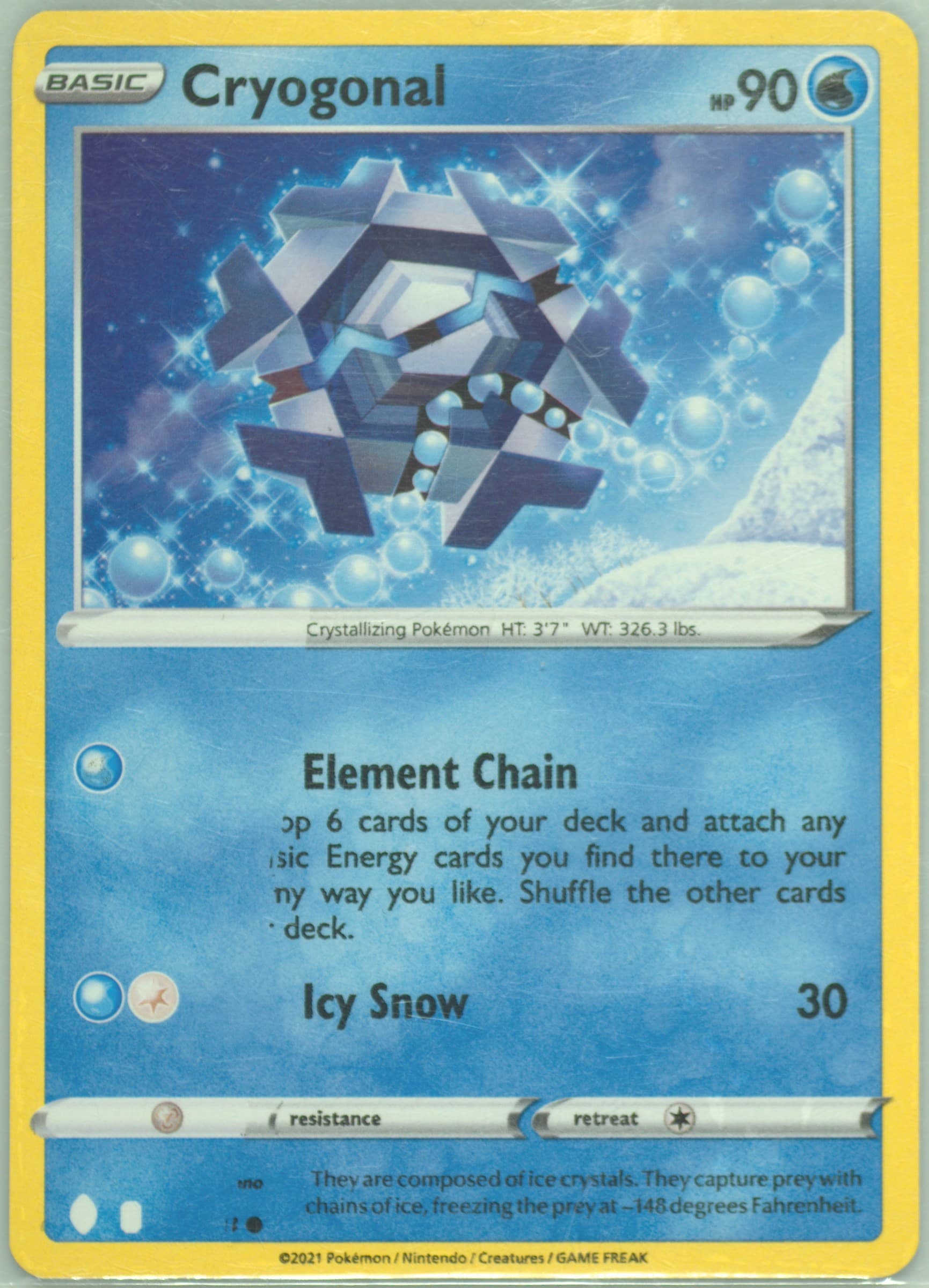 Cryogonal (043) 2021 Pokemon Sword & Shield Evolving Skies