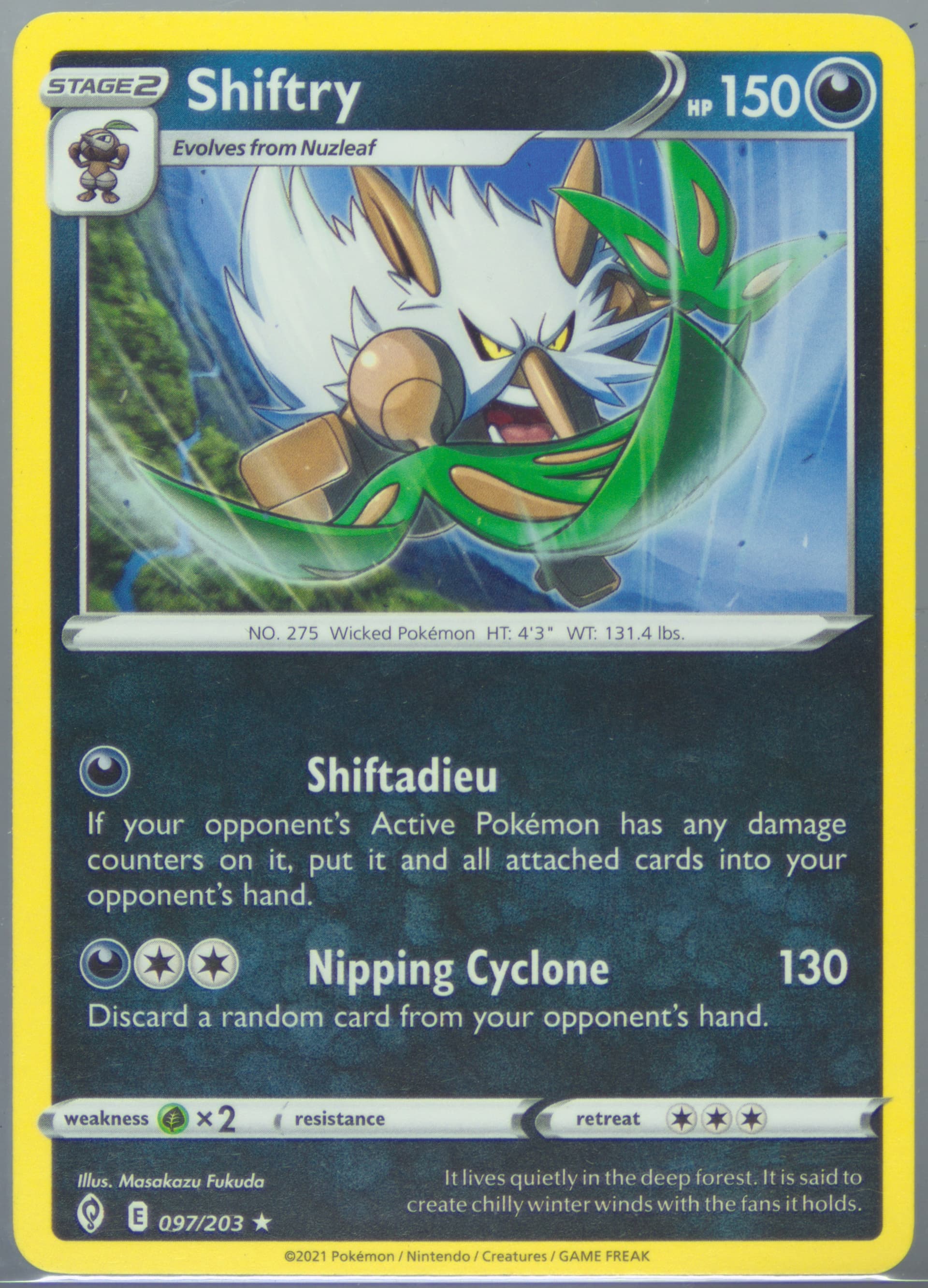 Shiftry (097) 2021 Pokemon Sword & Shield Evolving Skies