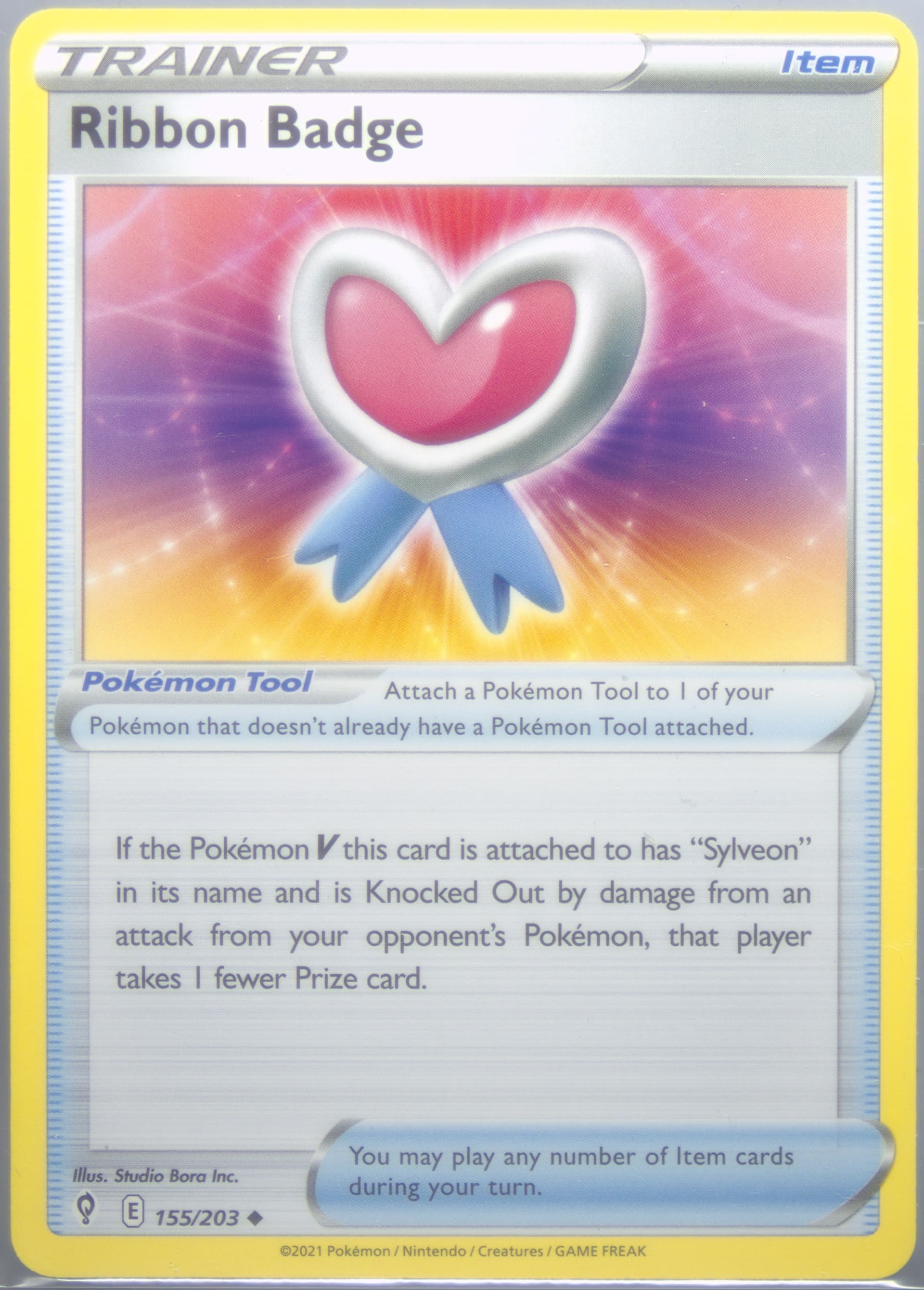 Ribbon Badge (155) 2021 Pokemon Sword & Shield Evolving Skies