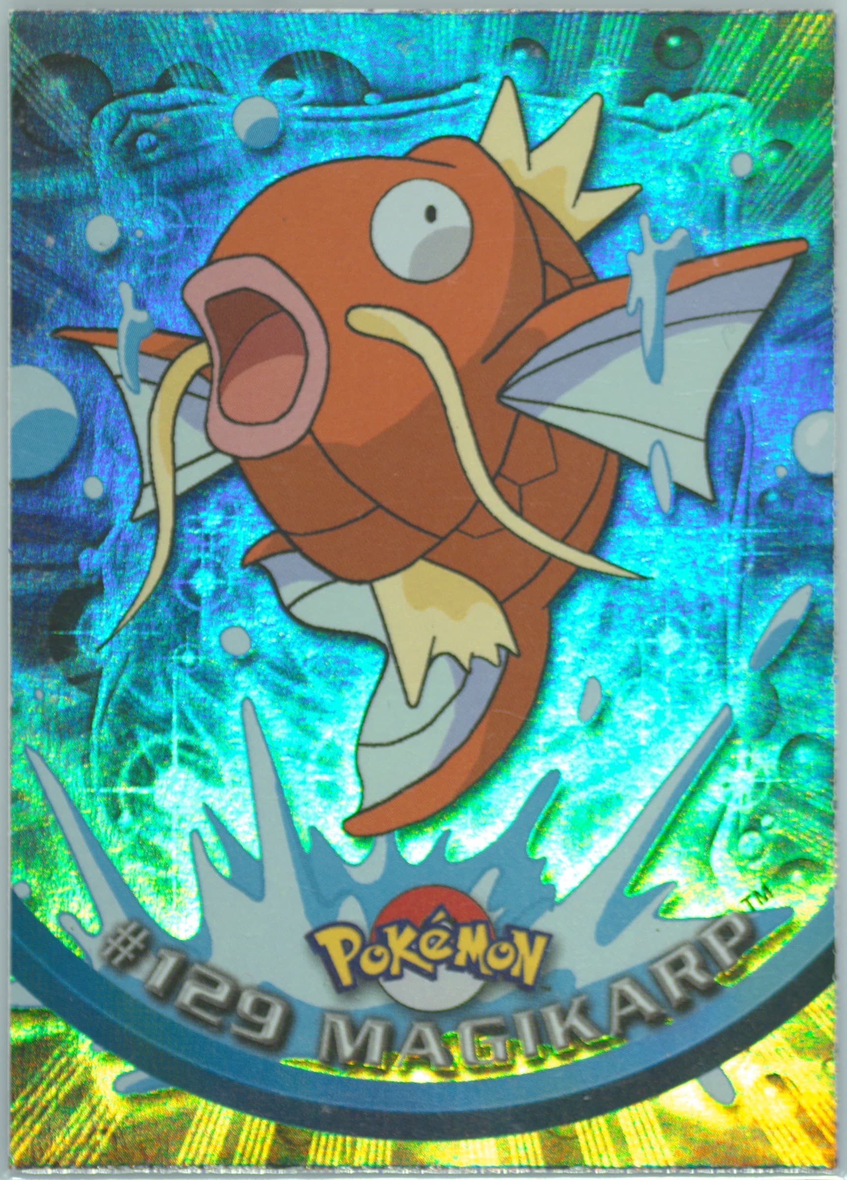 Magikarp Rainbow Foil (129) 2000 Topps Pokemon TV Animation Series 3