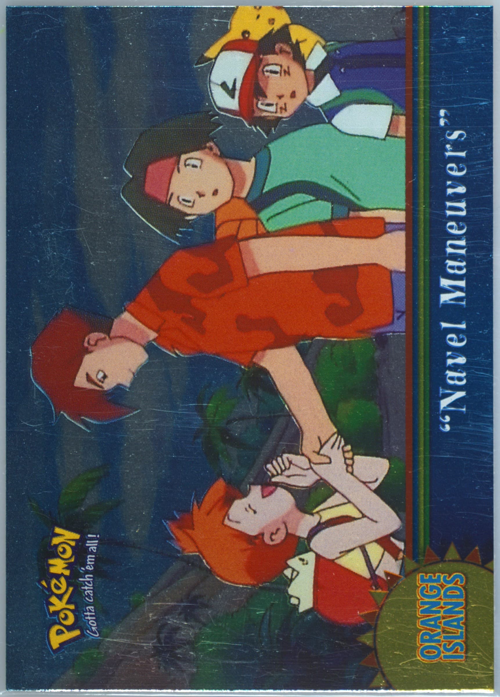 Navel Maneuvers Foil (OR10) 2000 Topps Pokemon TV Animation Series 3 Orange Islands