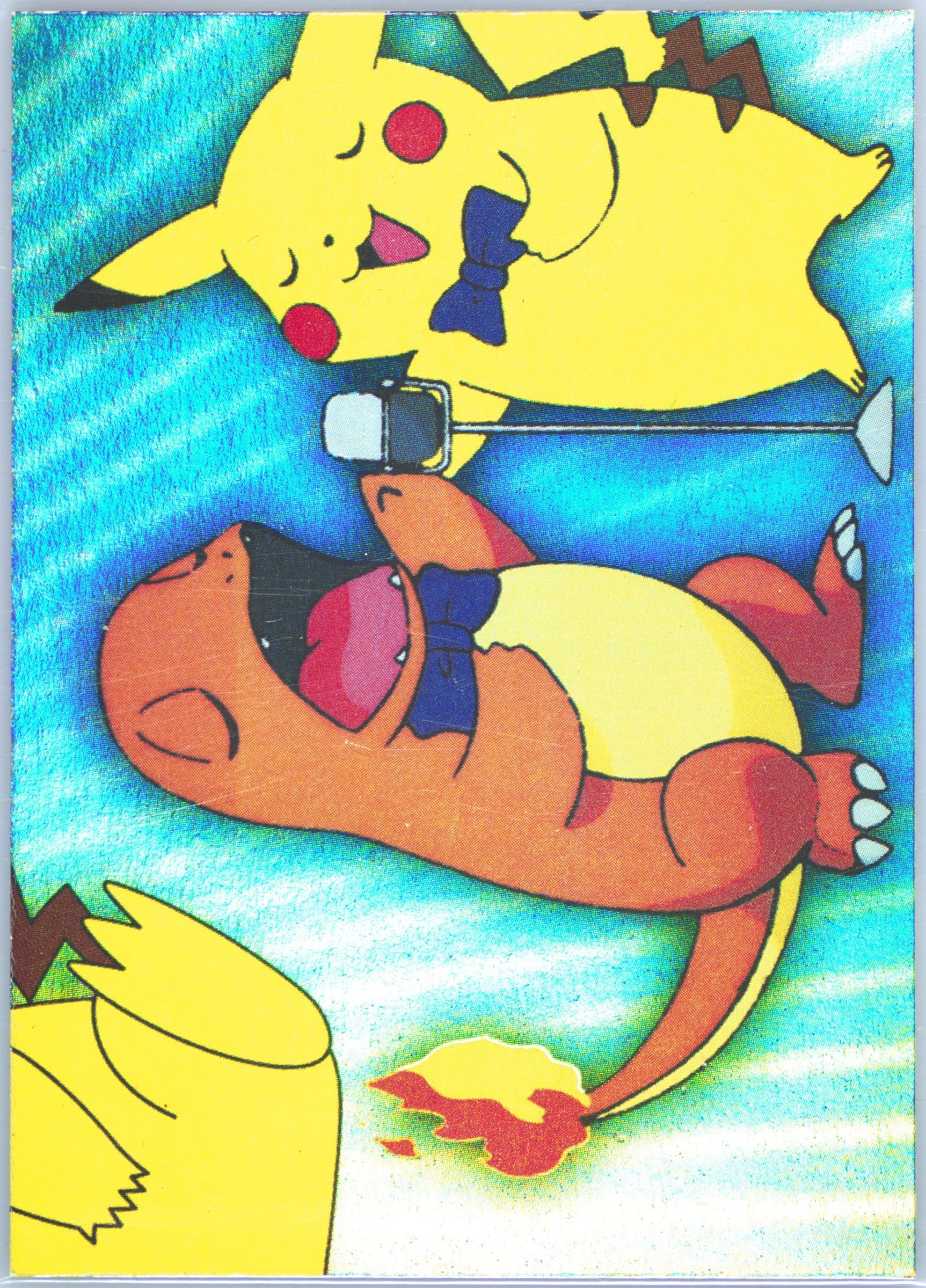 Puzzle Card 6 Rainbow Foil (P06) 2000 Topps Pokemon TV Animation Series 3 Puzzle