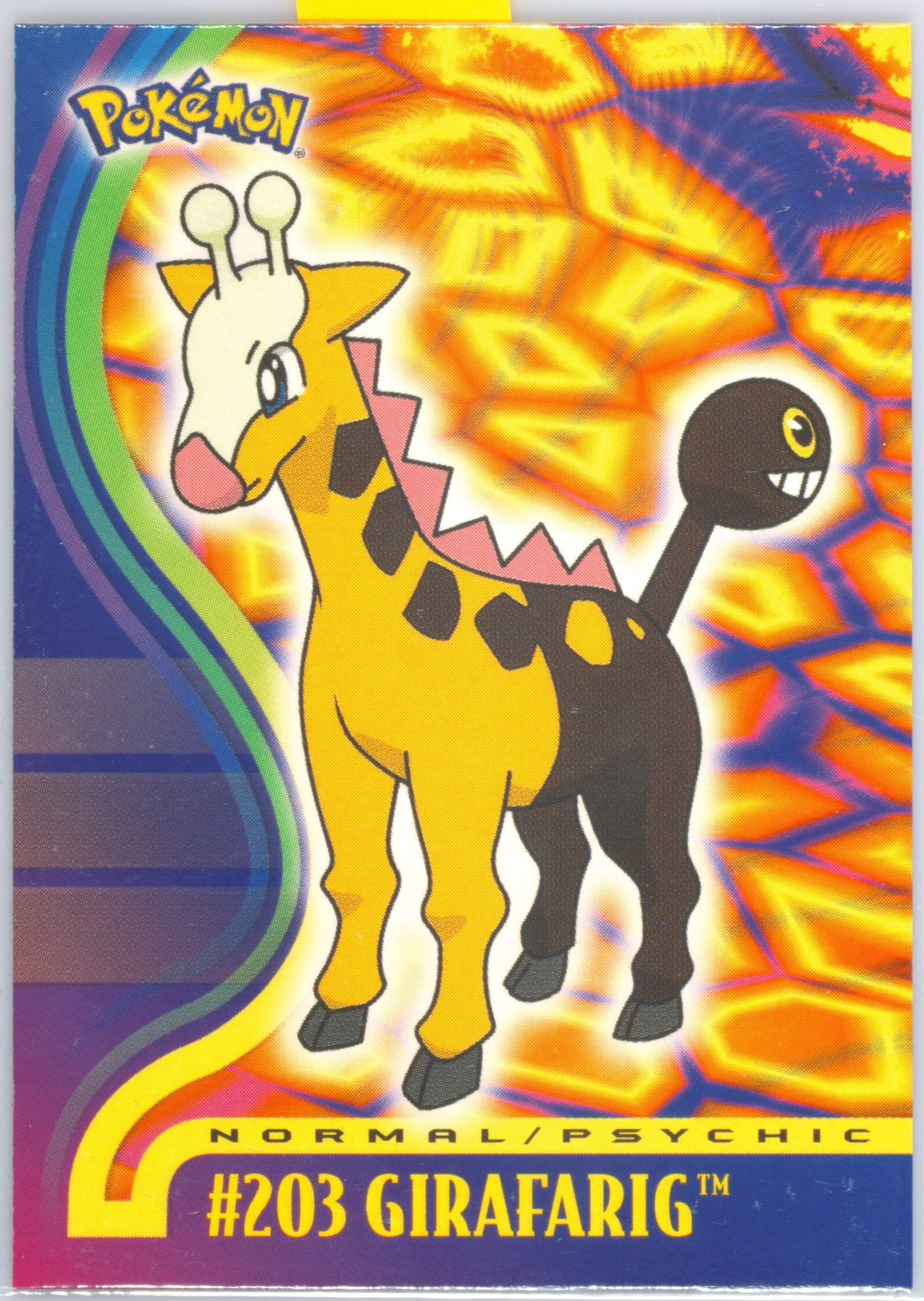 Girafarig (203) 2001 Topps Pokemon Johto Series 1