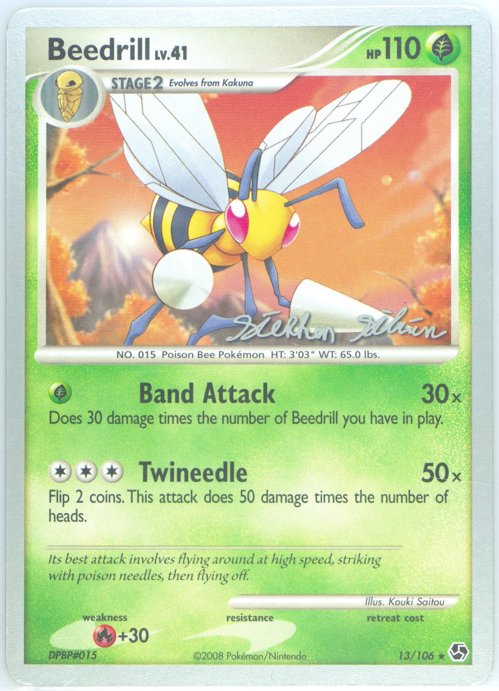 Beedrill Luxdrill (13) 2009 Pokemon World Championships Promo