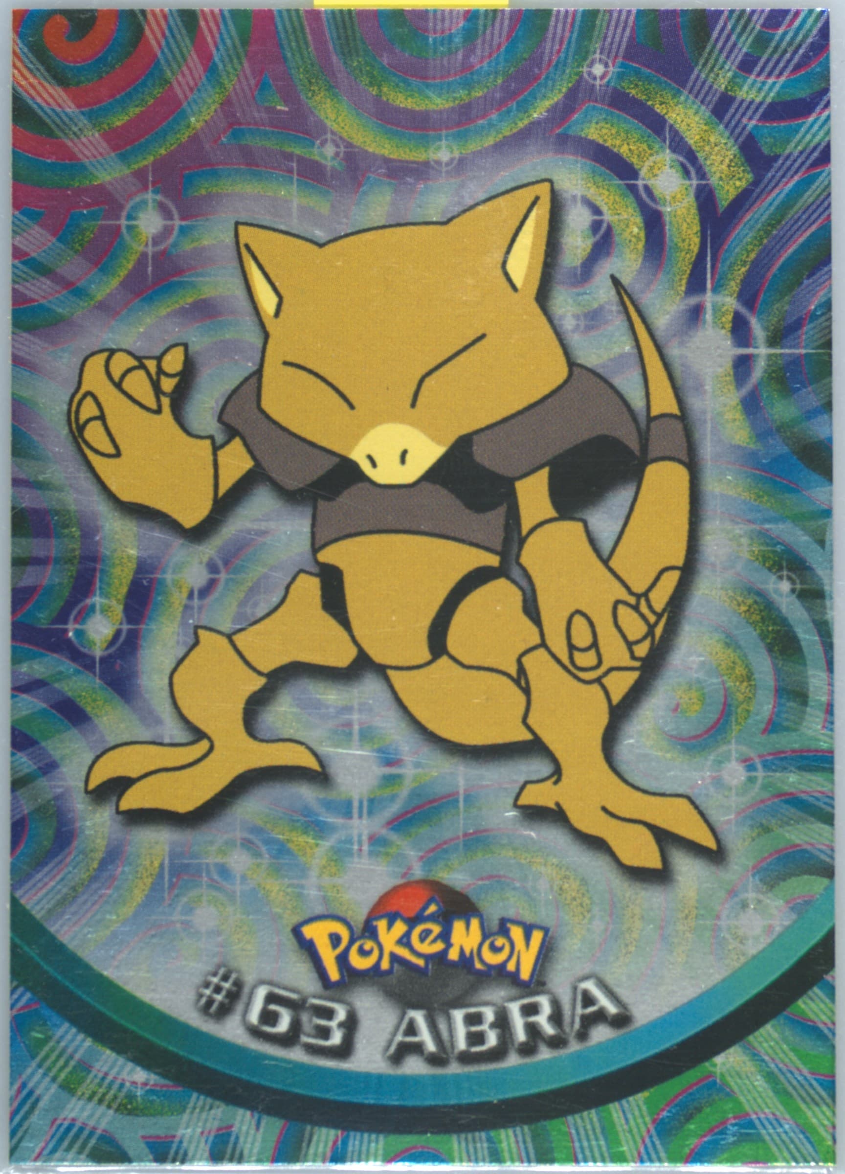 Abra Foil-Italian (63) 1999 Topps Pokemon TV