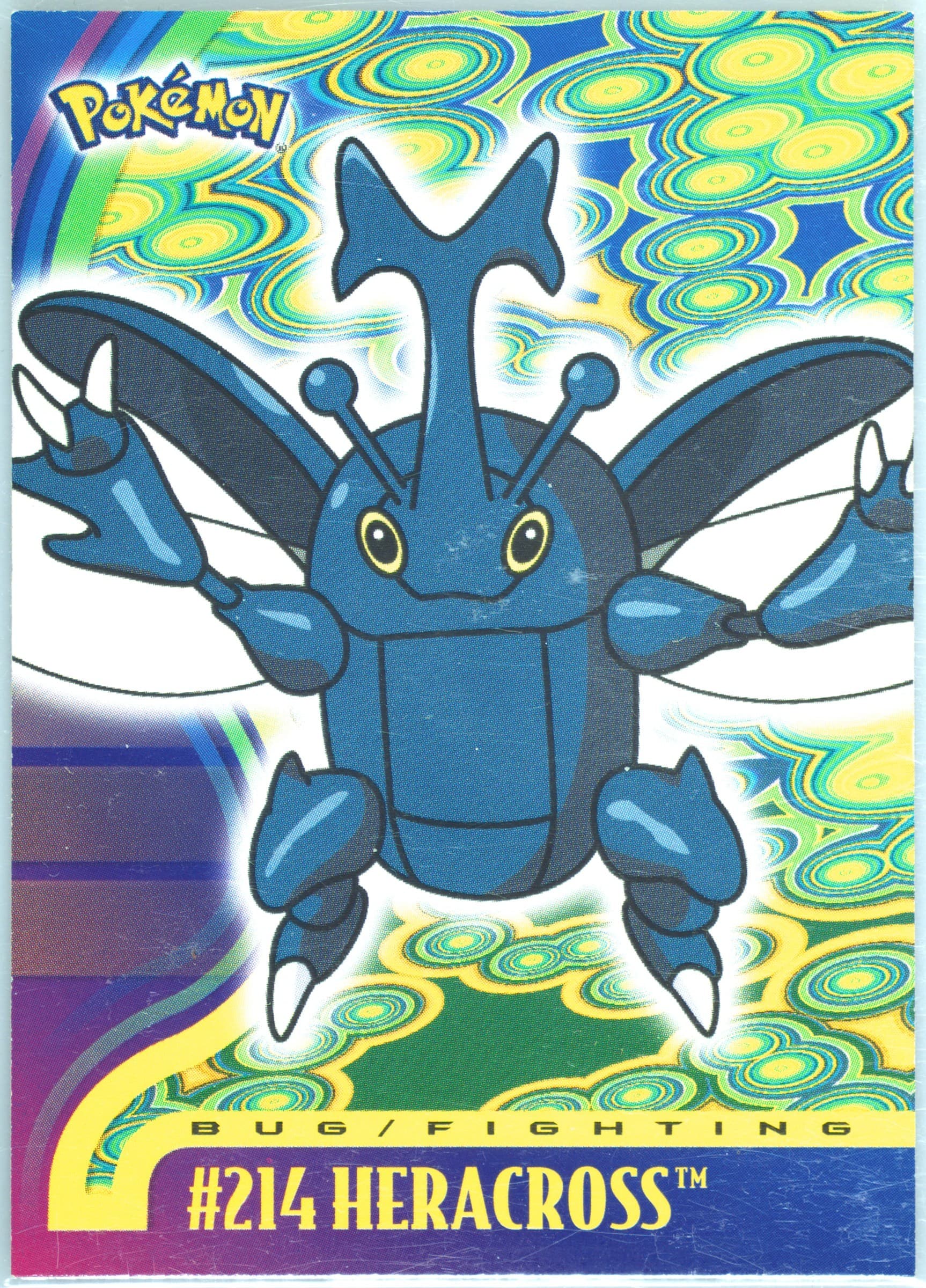 Heracross (214) 2001 Topps Pokemon Johto Series 1
